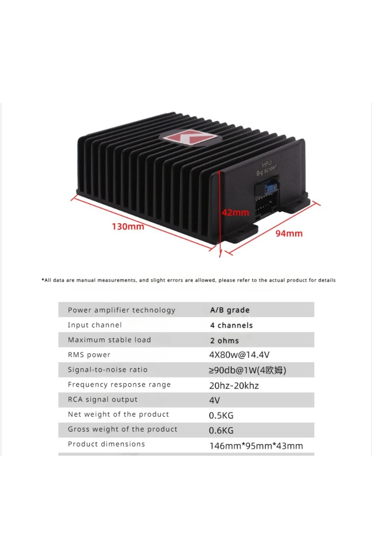 ZUIDID-4CH DSP Power Amplifier Car Audio Android Large Screen Dedicated Amplified Car Woofer Car Intelli... 3