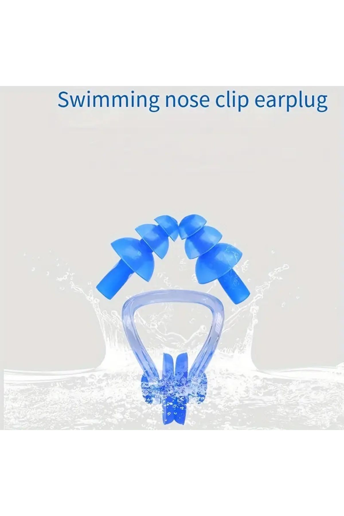 Bakio-Children's and Adult's Swimmer Diving Headset Pool Sea Bath Shower Ear Nose Plug Set Waterproof 2