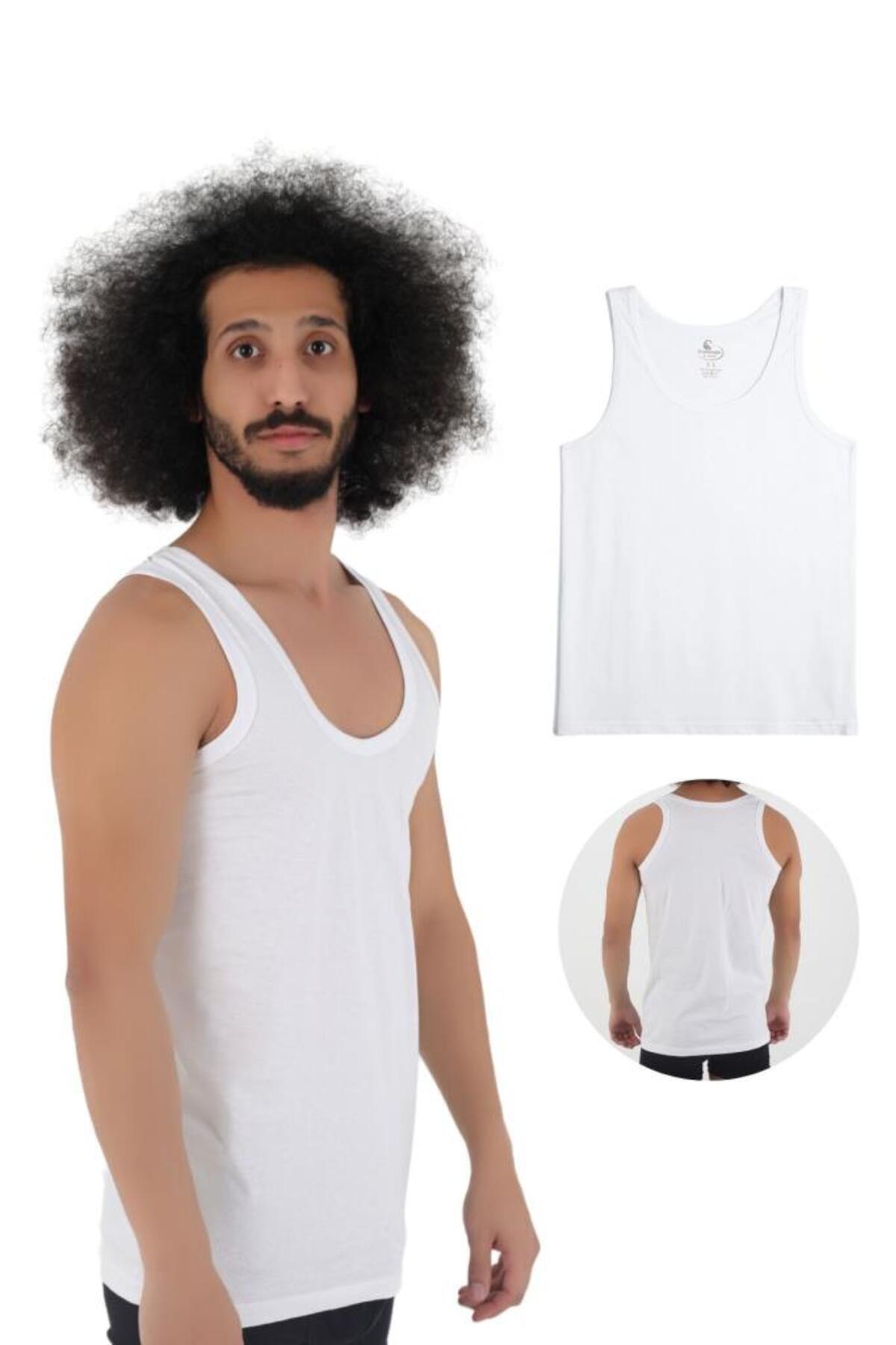 6 Men's Combed Cotton Undershirt ECONOMIC PACKAGE IN SPECIAL BOX