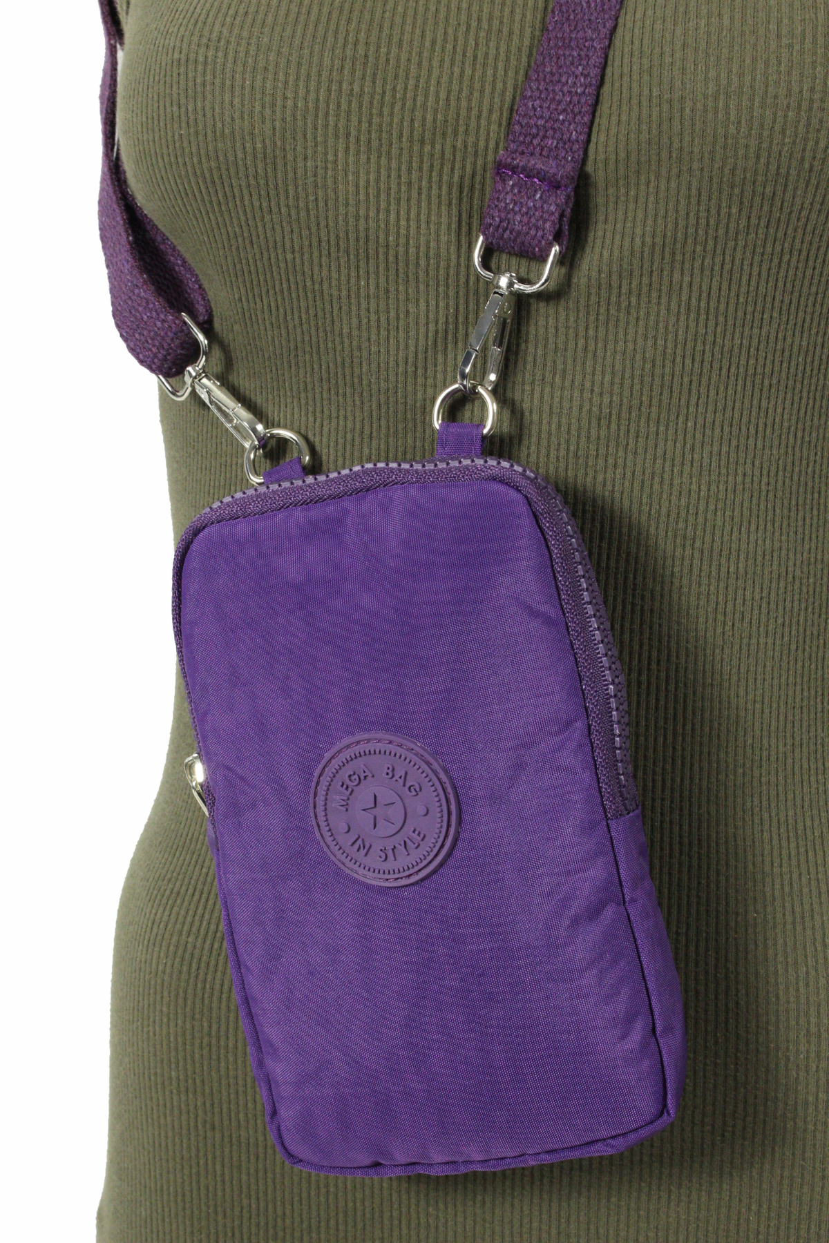 M 226 Mega Bag Krinkıl Kumaş Unisex Küçük Omuz Çantası, Telefonluk