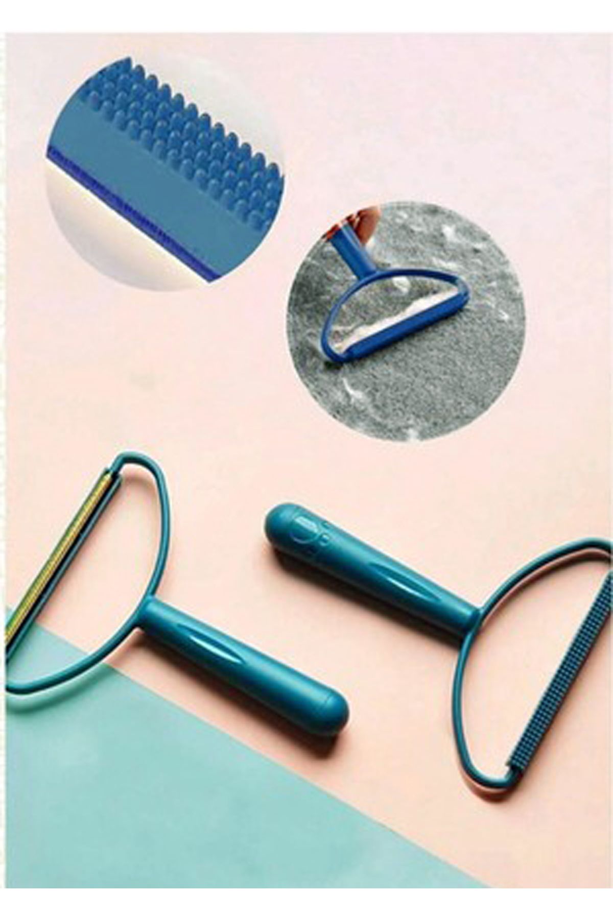 bi'dünya alışveriş-Double Sided Clothes Lint and Lint Collector Sweater Cardigan Carpet Plastic Fabric Lint Remover Apparatus 2
