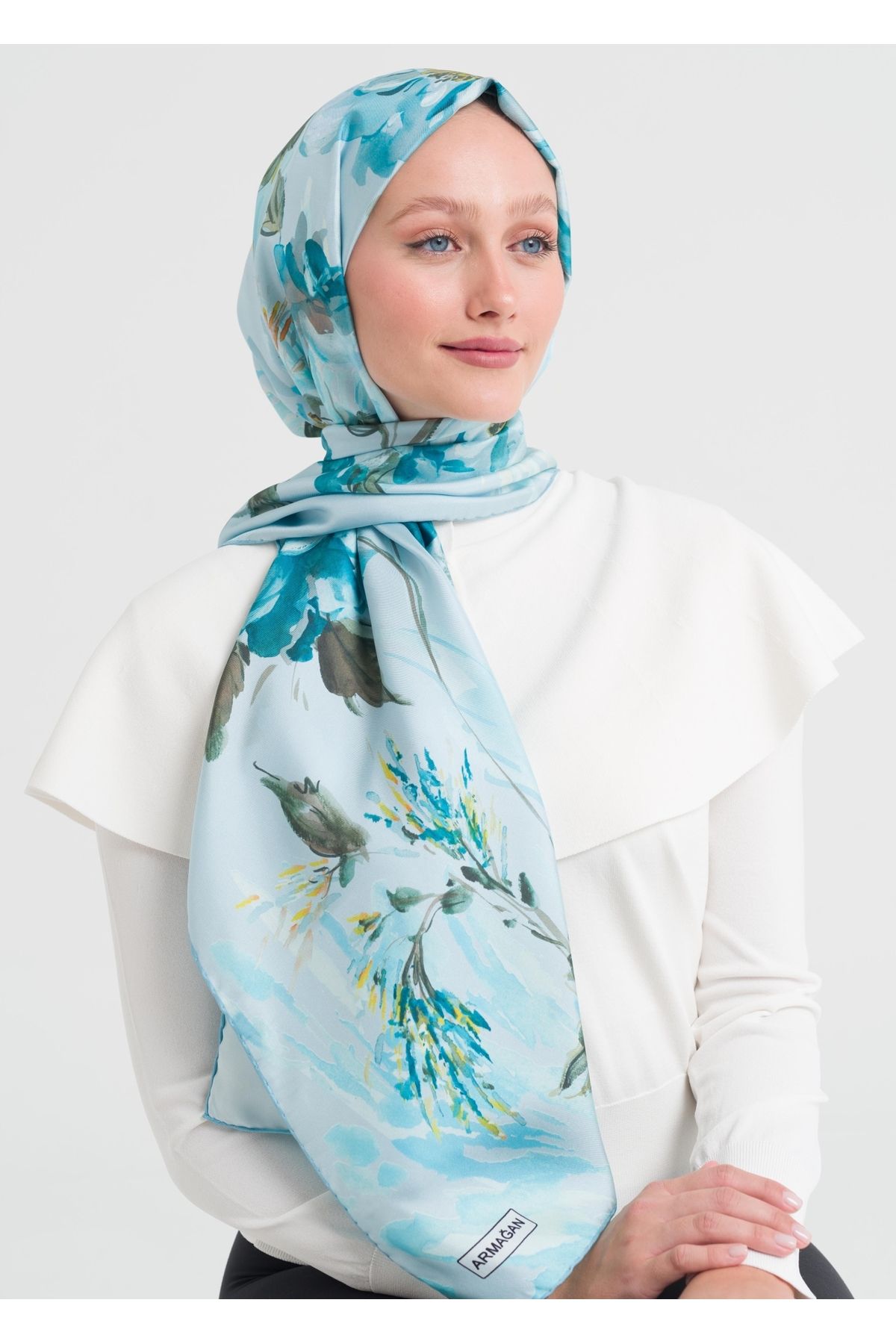 Armağan-7243 Model Orj Silk Twill Shawl 3