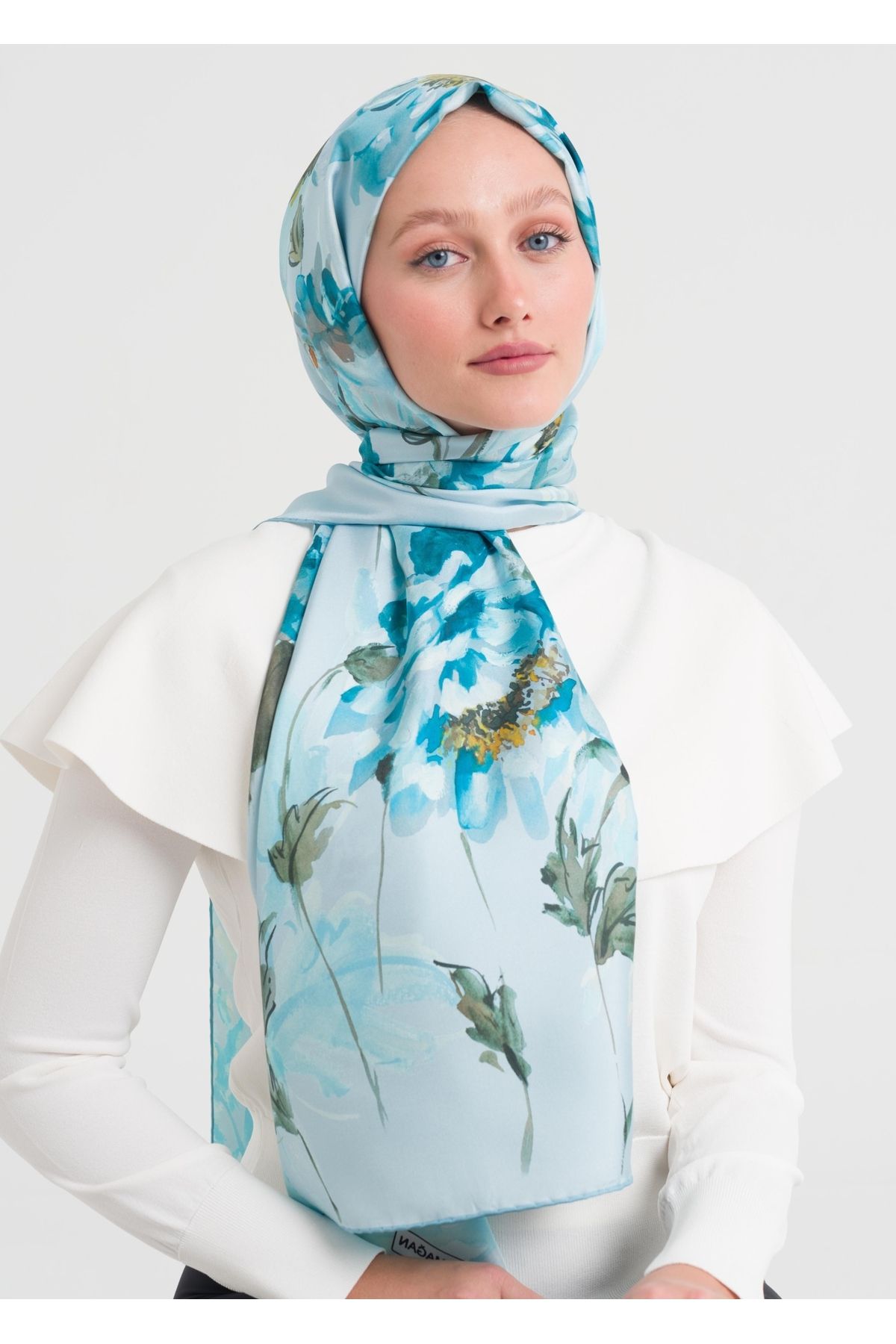 Armağan-7243 Model Orj Silk Twill Shawl 2