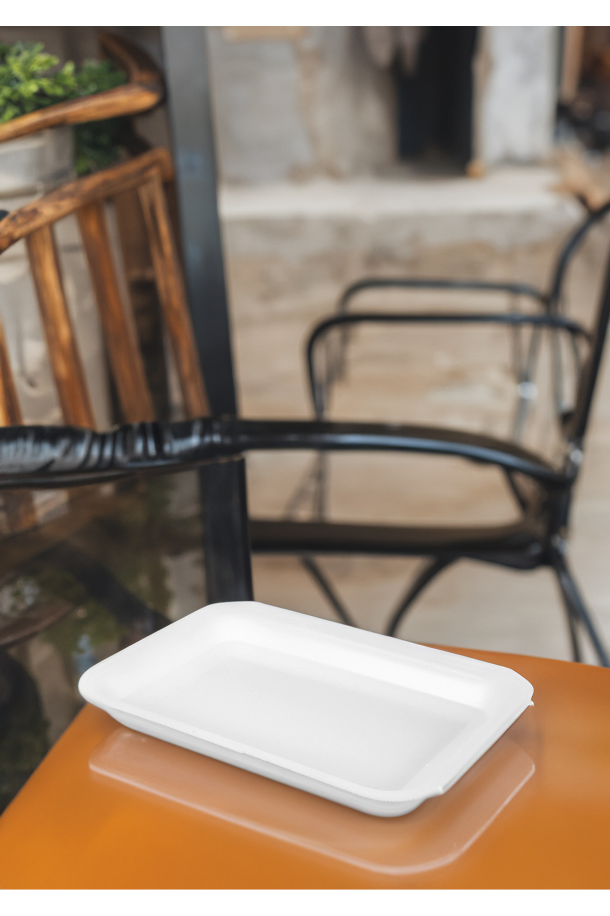 25 Adet Kaliteli Sızdırmaz Dikdörtgen Strafor Tabak (1000 gr) — Koksal Pack — Plastik Tabak (2)