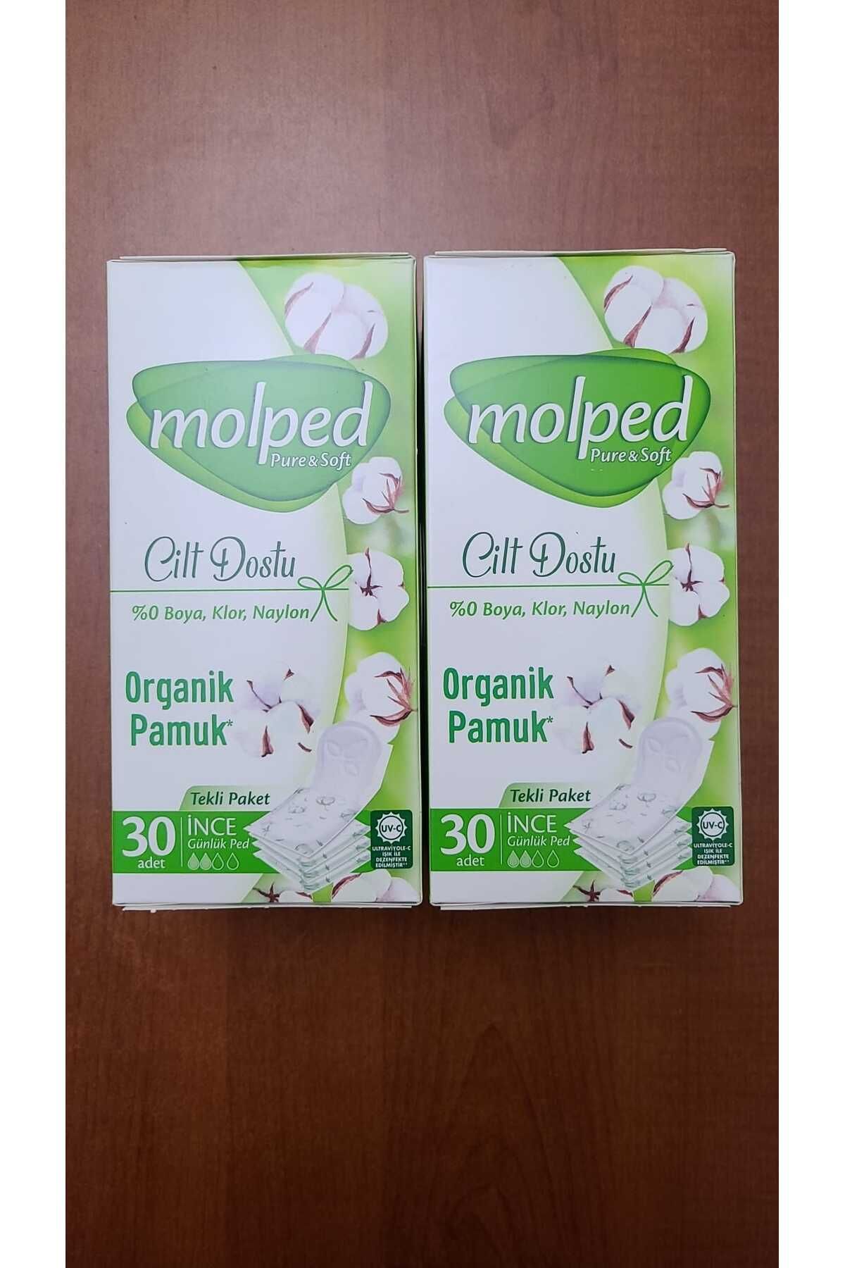 Molped Günlük Ped Pure Soft Cilt Dostu İnce 30' lu X 2 Paket Toplam 60 Adet