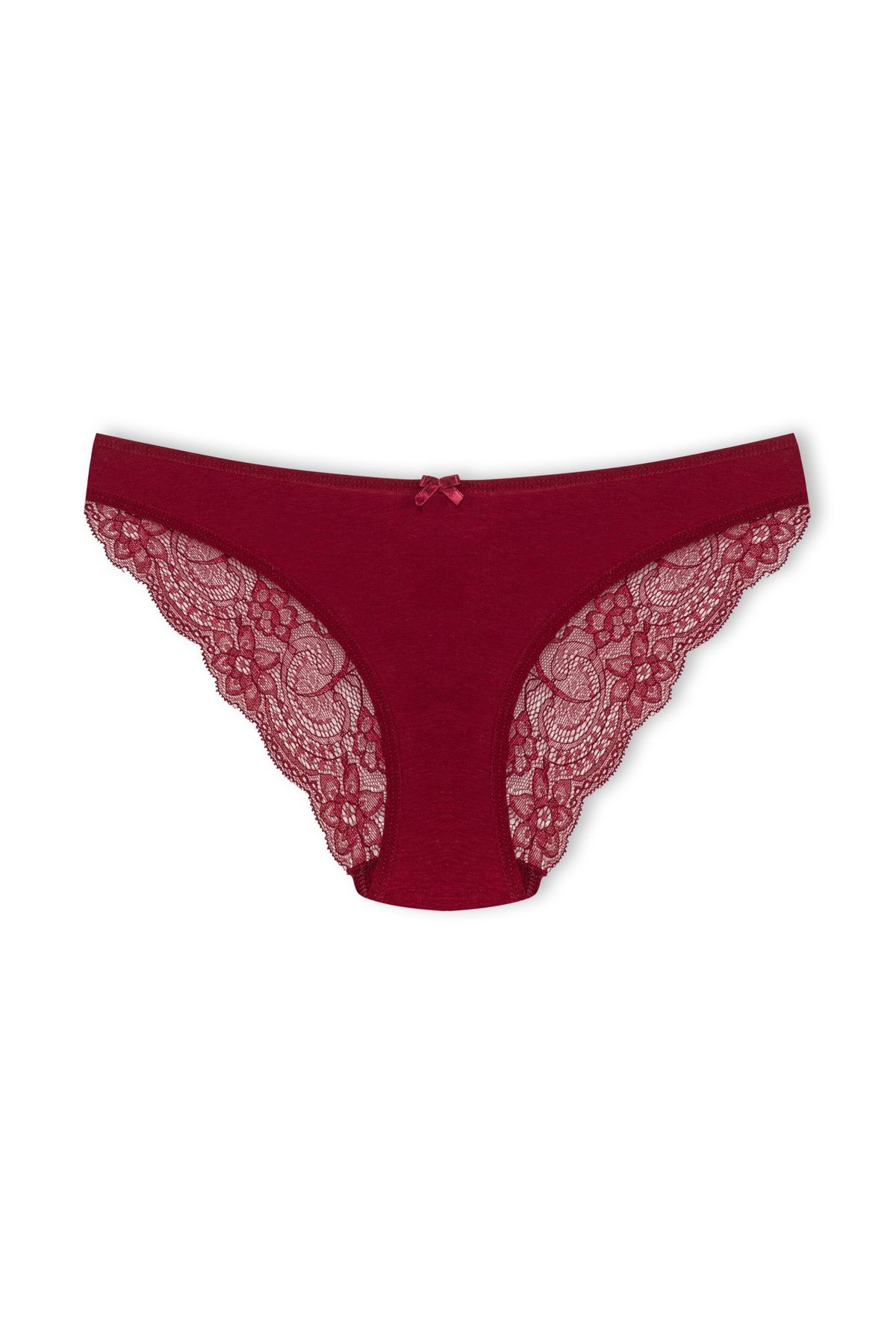 HNX-8 Pcs Cotton Back Hem Lace Slip Women Panties 5