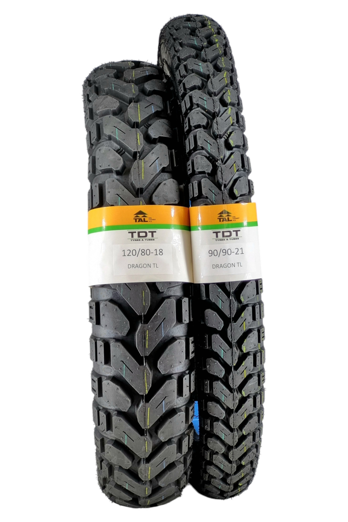 TDT TYRES KLX250 LASTİK TAKIMI 120/80-18 VE 90/90-21 TL (TUBELESS