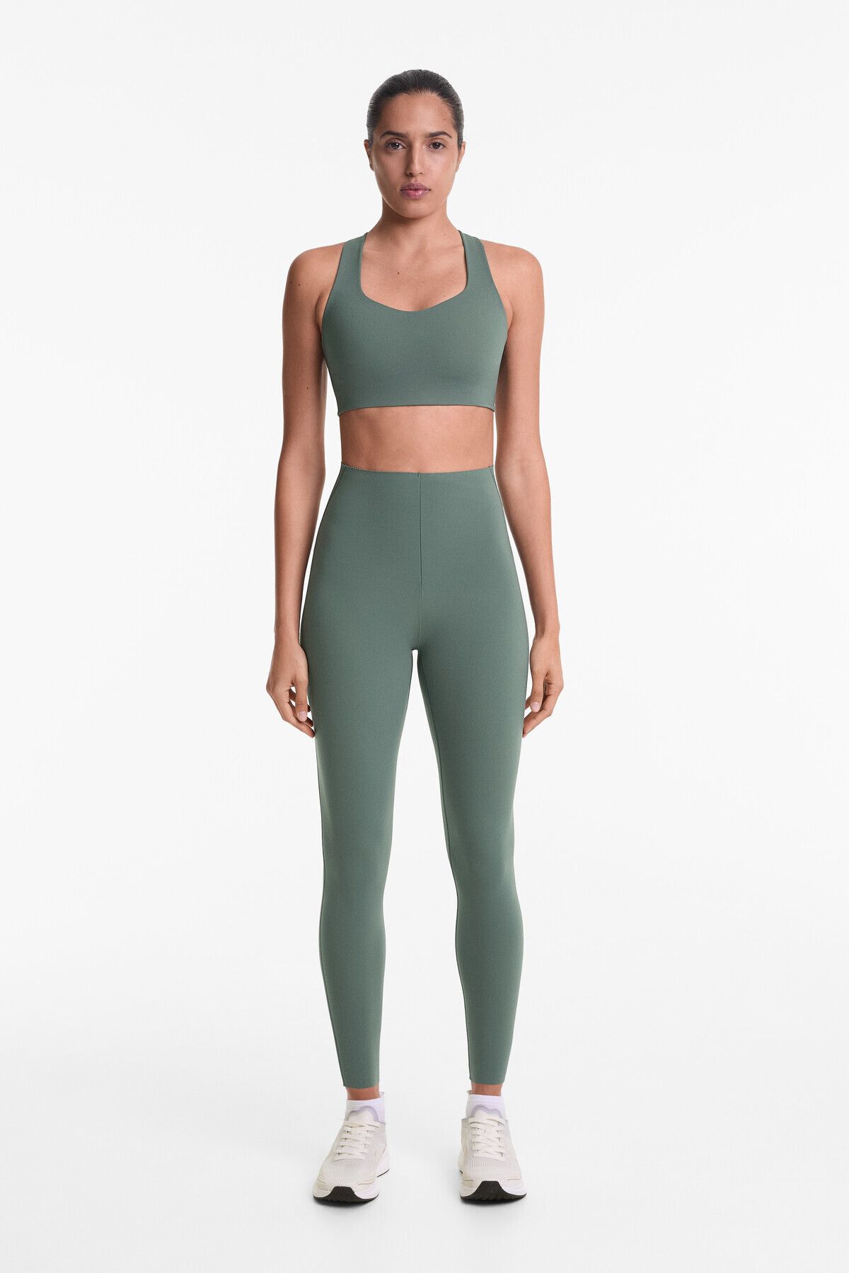Oysho-Compressive core control ankle-length leggings 4