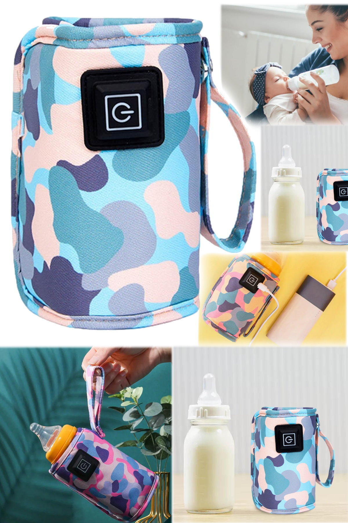 Mortingen Taşınabilir Araç Süt Biberon Isıtıcı Dış Mekan Kullanım USB Sabit Sıcaklık Araba Şişe Süt Isıtıcı fotoğrafı 2 (önizleme)