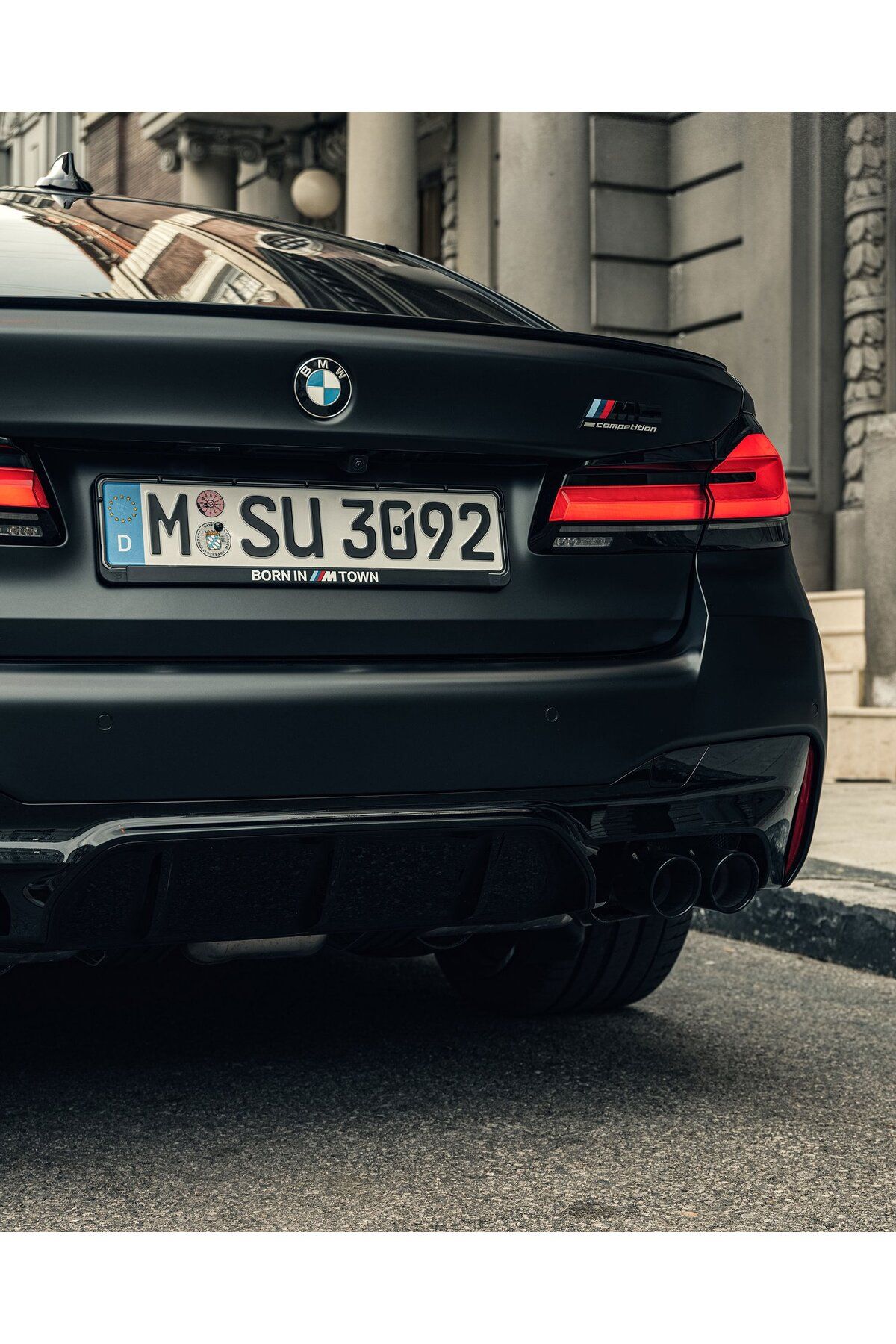 born in m town bmw m araçlar için özel ön arka plakalıkuyumlu