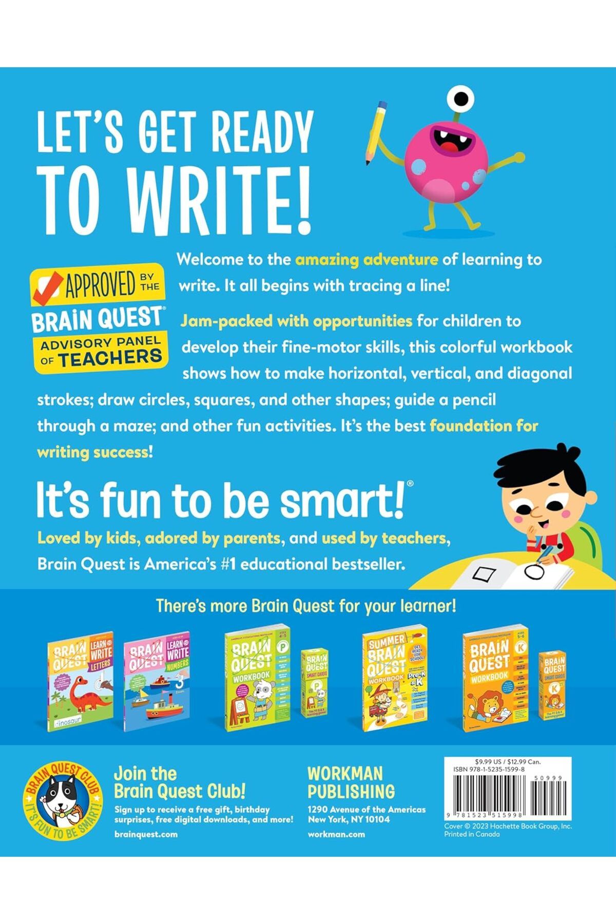 Workman Publishing-Brain Quest - Reading and Writing Effect: Pen Control, Shaped and Sewn Design 2