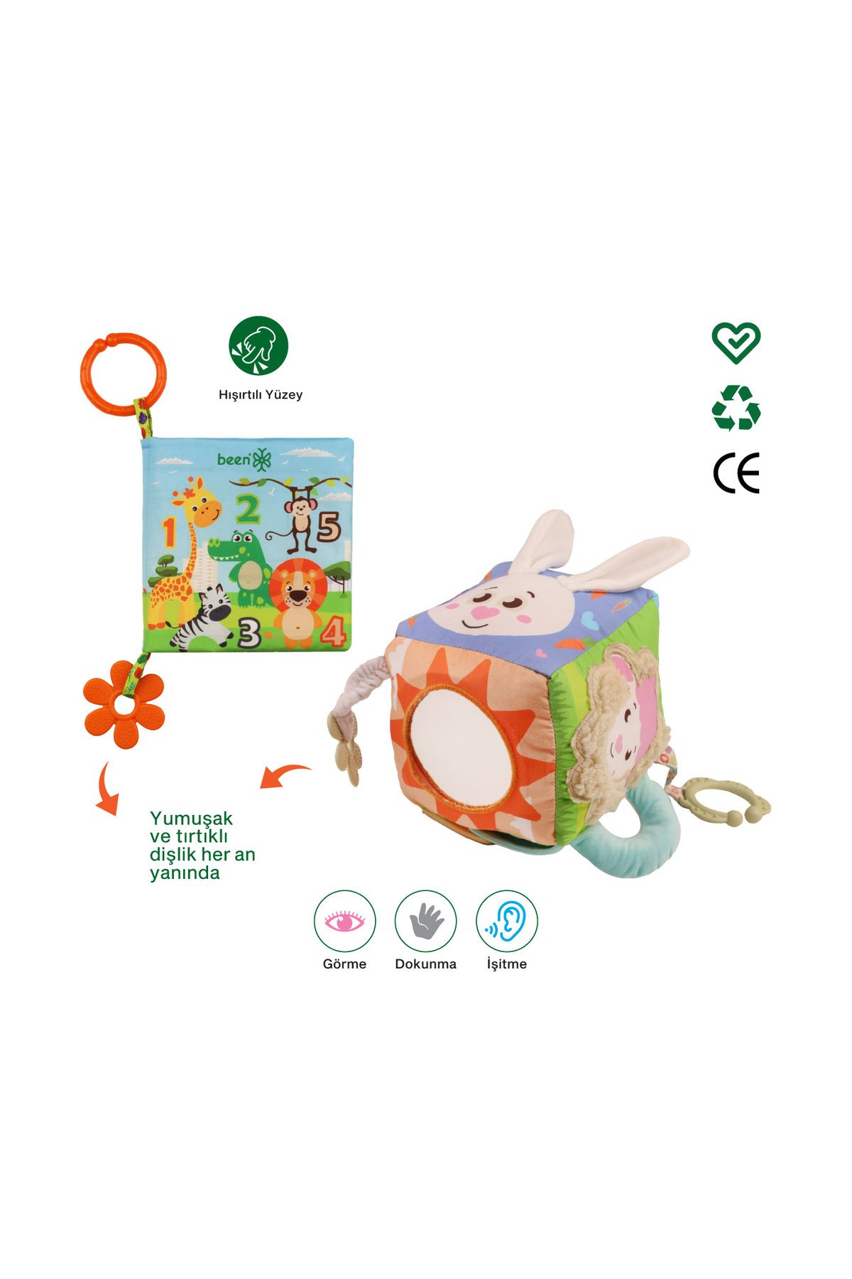 Been-The First Rustle Activity Book + Montessori Activity Toy 1