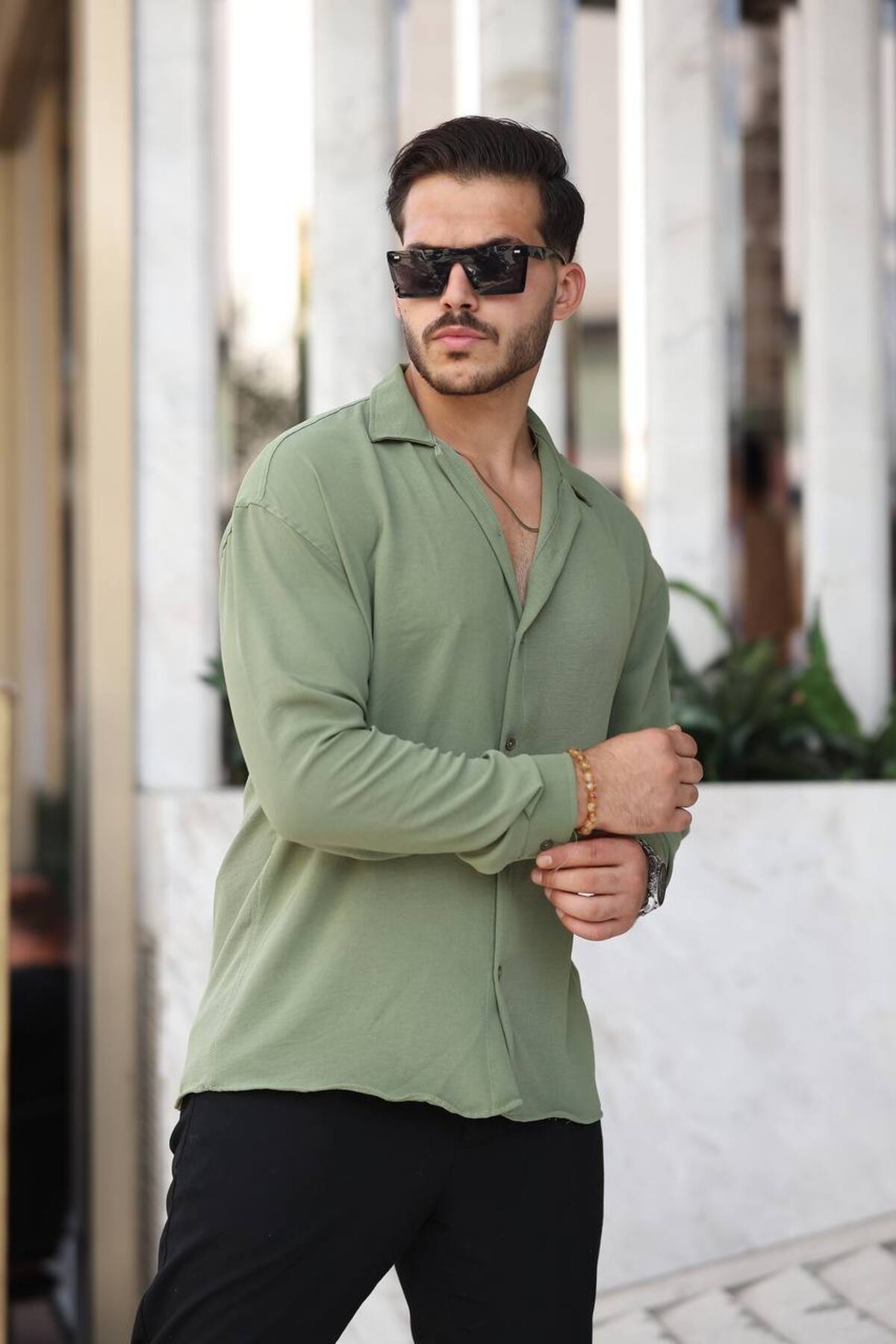 CAN-Men's Khaki Summer Aerobin Shirt 4