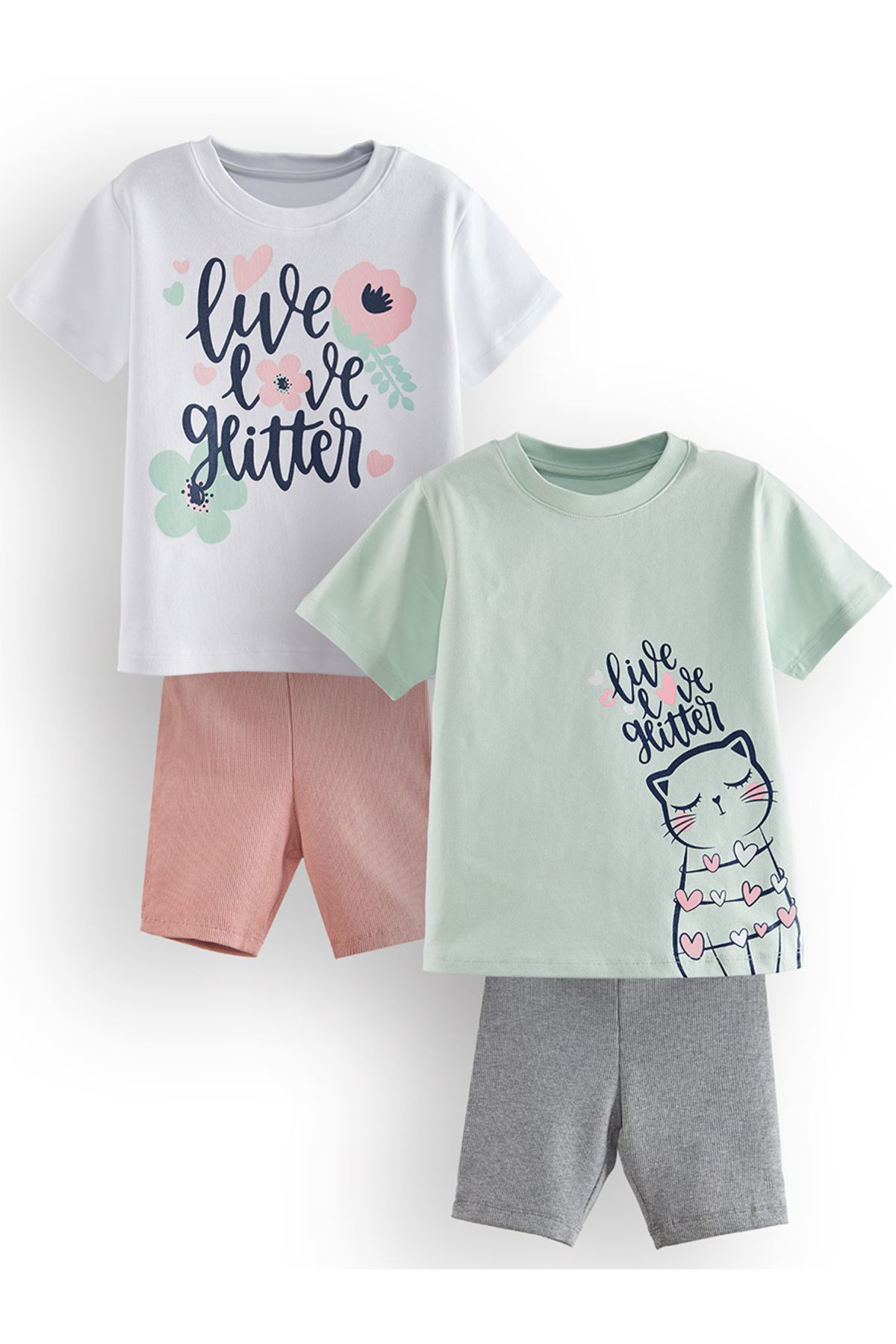 Denokids-Flowers Girl's 2-Piece Pajama Set 3