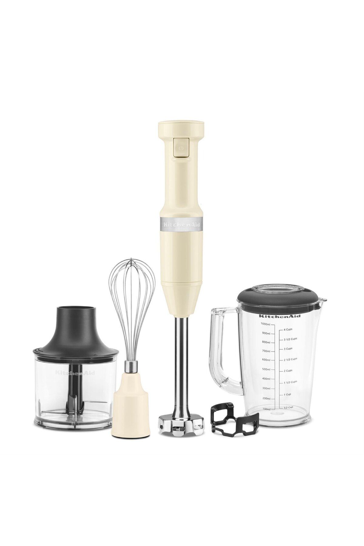 Kitchenaid-Almond Cream Hand Blender Set - 5khbv83eac with Accessories 1