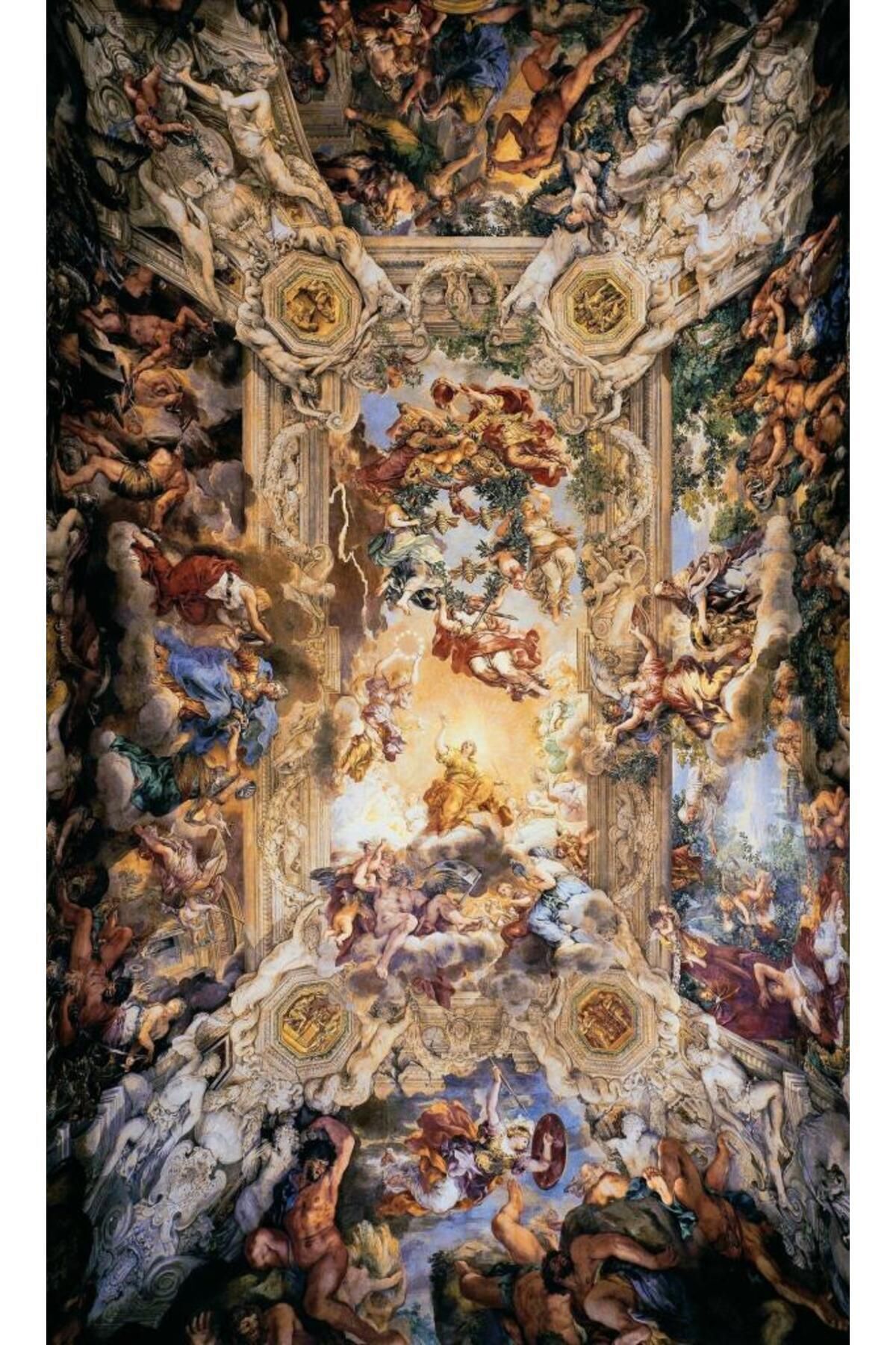 Movas Sanat-The Triumph of Divine Providence - Pietro Da Cortona |   Diamond Mosaic Table |   70X120 |   E 20204312 1