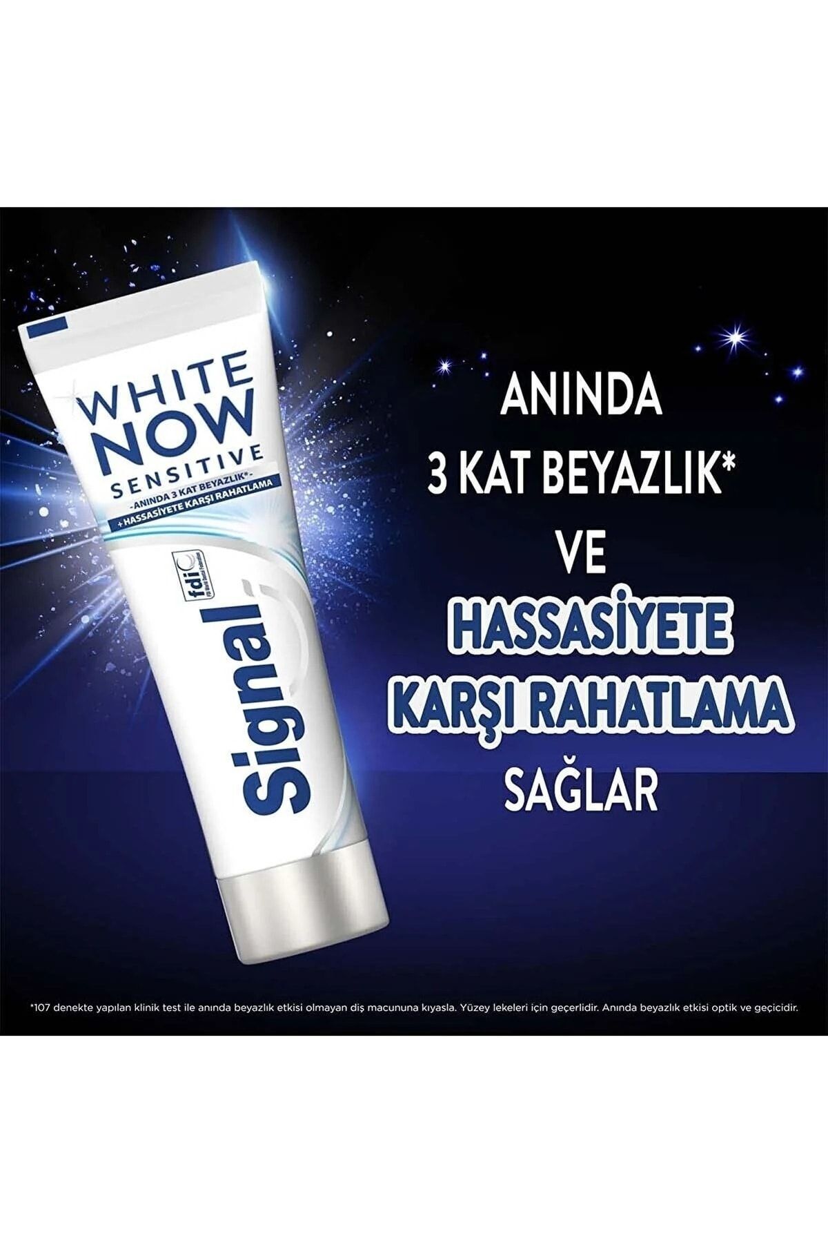 Signal-White Now Toothpaste Sensitive Instant 3 Layers Whiteness 75 Ml X 2 Pieces 3