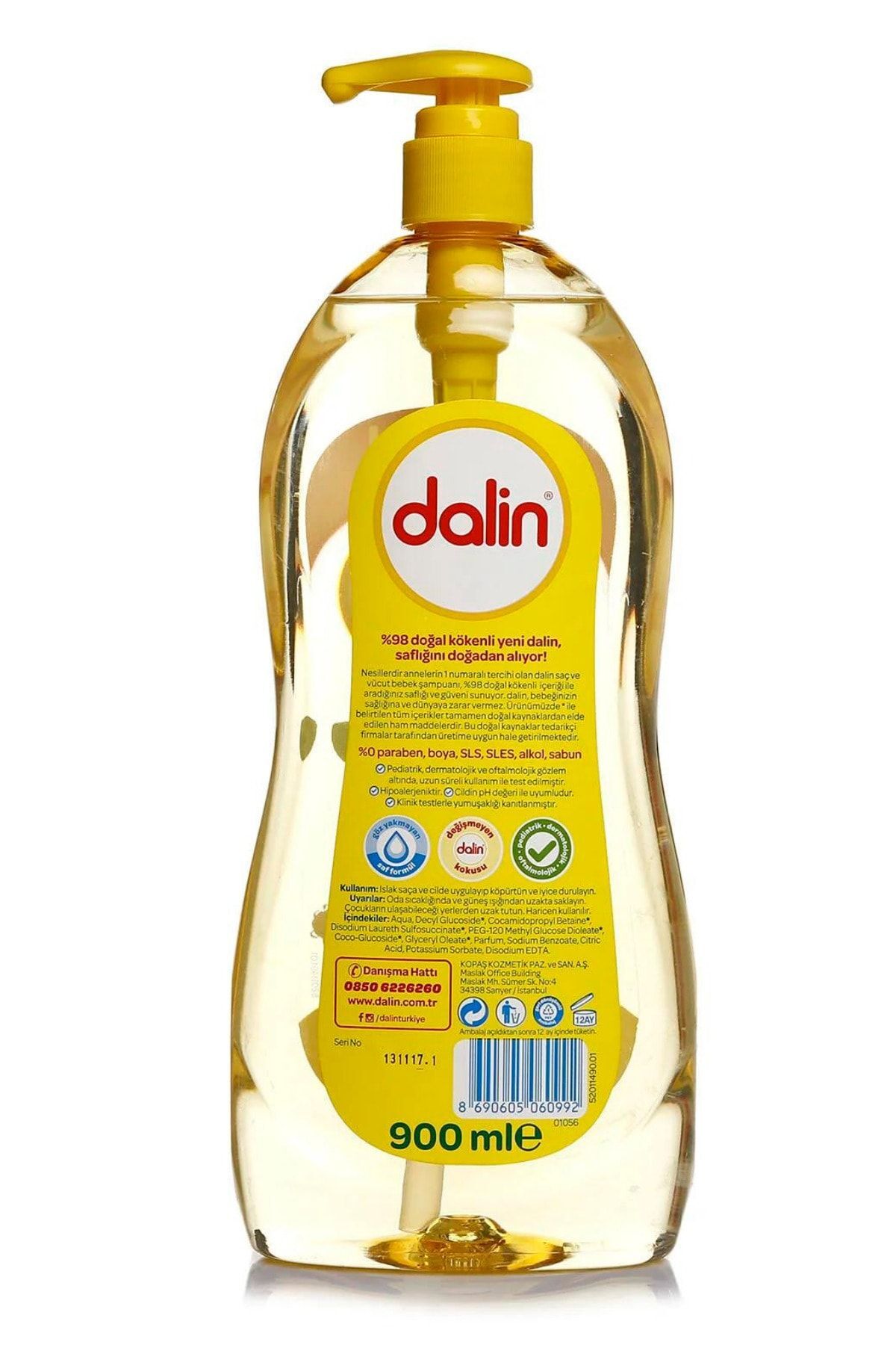 Dalin Şampuan 900ml X 2 Adet fotoğrafı 3 (önizleme)