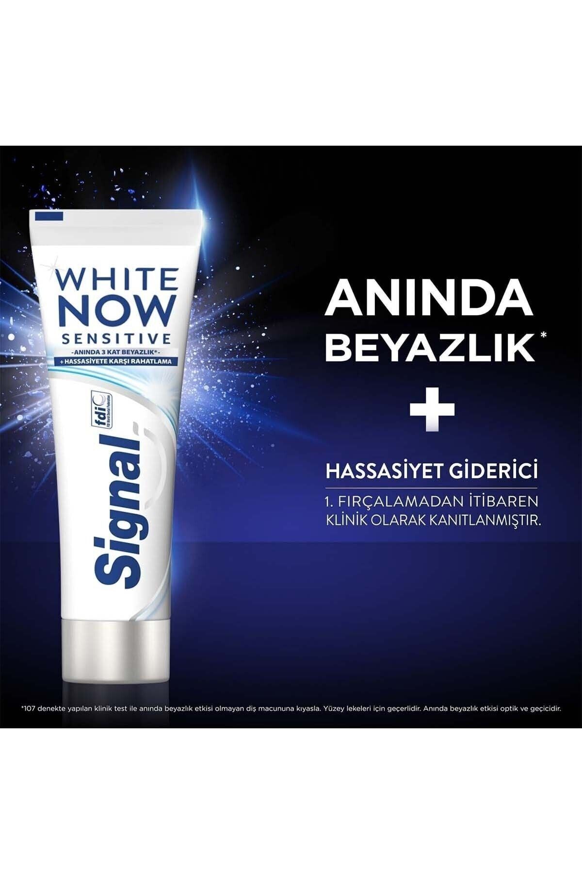 Signal-White Now Toothpaste Sensitive Instant 3 Layers Whiteness 75 Ml X 2 Pieces 4