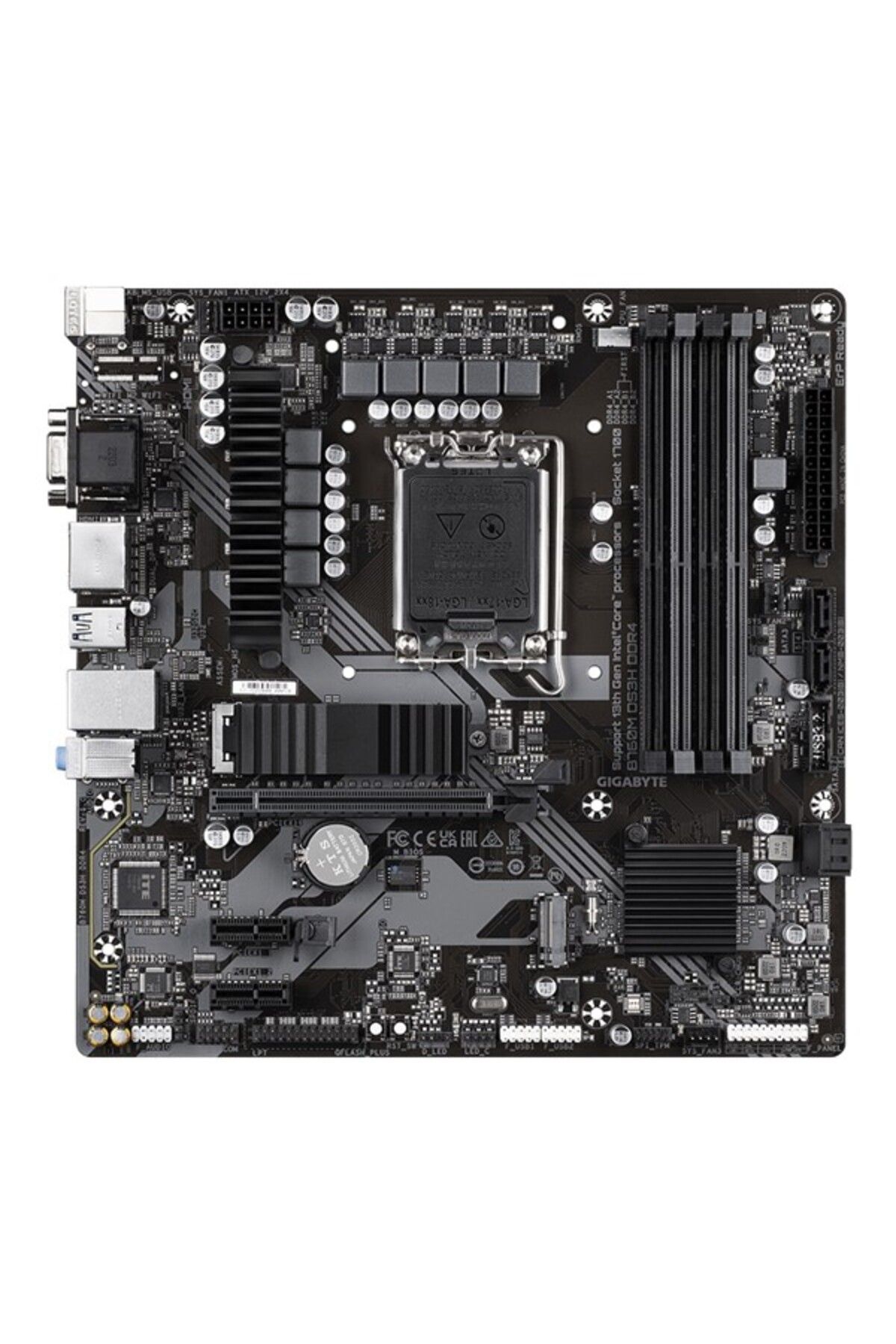 Gigabyte-B760m-ds3h Ddr4 Intel B760 Socket 1700 Ddr4 5333mhz Matx Gaming (PLAYER) Placă de bază 6
