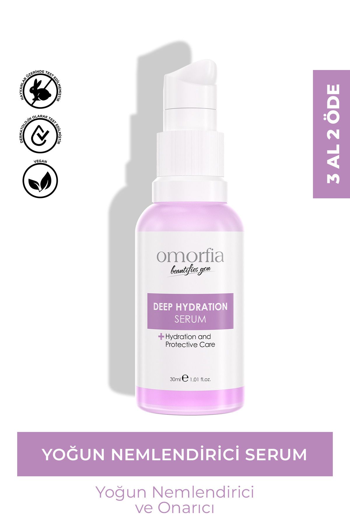 OMORFİA-Intensive Moisturizing Plumping and Revitalizing Deep Hydration Serum 30 ml 6