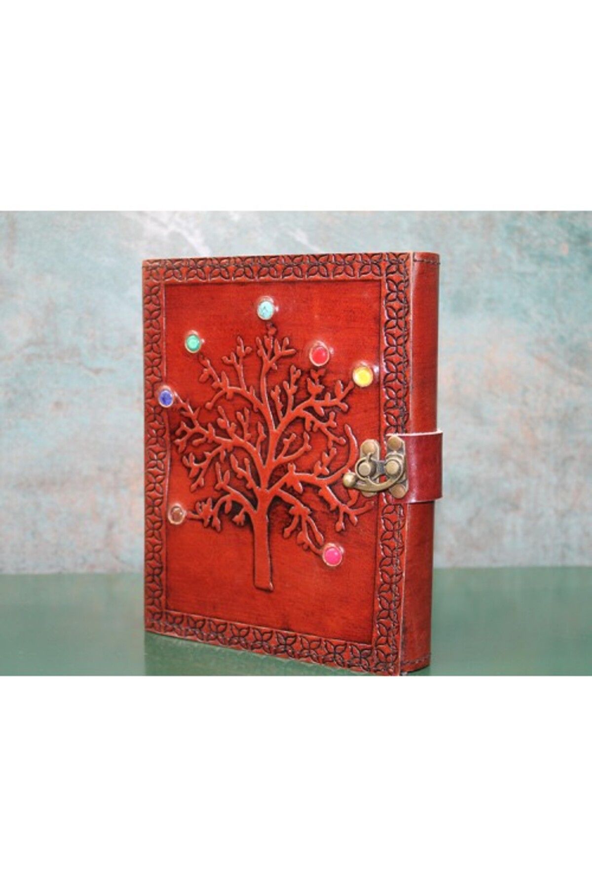 STARSTUFFS by BYA STARSTUFFS Taşlı Deri Defter Model 6