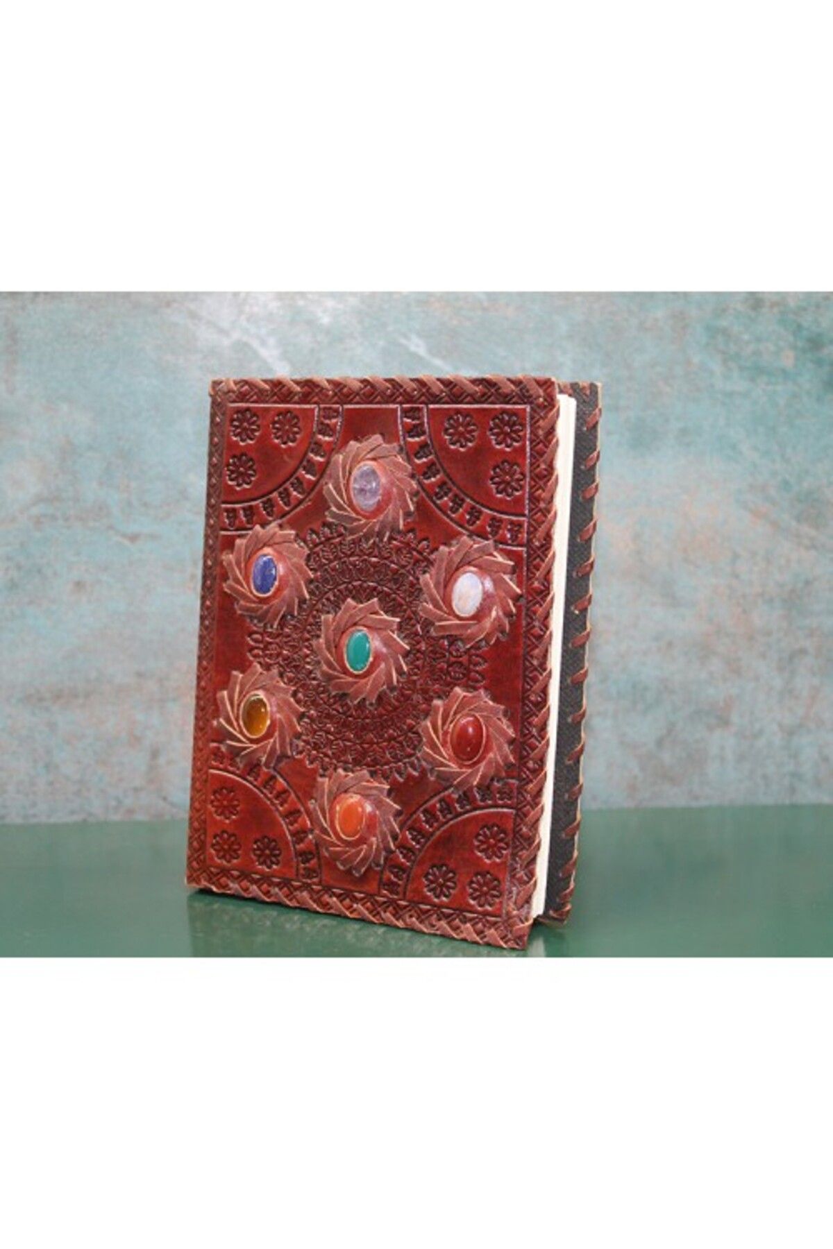 STARSTUFFS by BYA STARSTUFFS Taşlı Deri Defter Model 10
