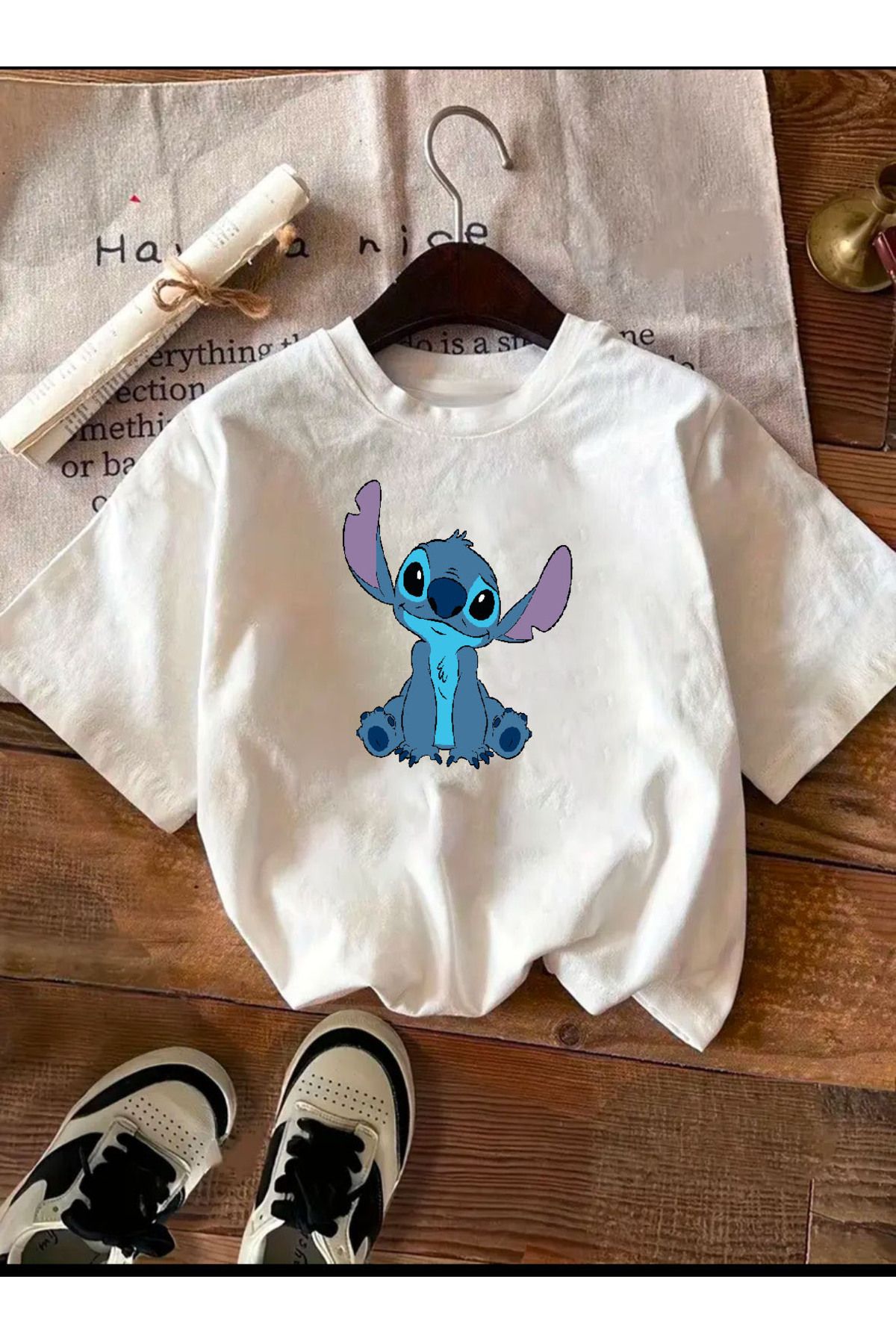 Medinenur Basic T-Shirt με στάμπα χαρακτήρων