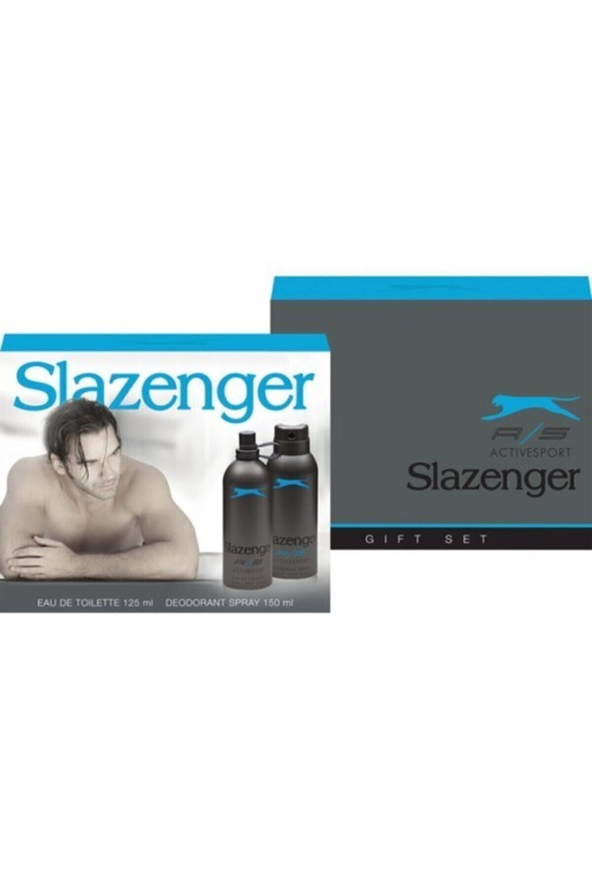 عطر آبی 125 میلی لیتر. دئودورانت آبی 150 میلی لیتر. Slazenger