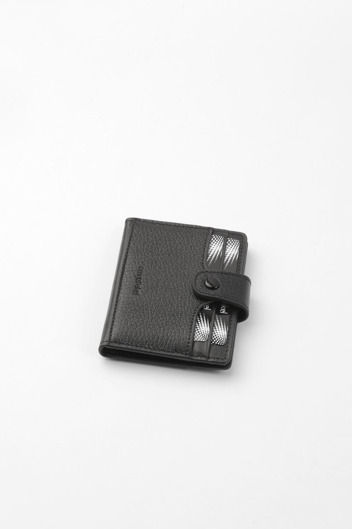 CENGİZ PAKEL-Unisex Super Slim Genuine Leather Thin Model Card Holder with Original Box 4