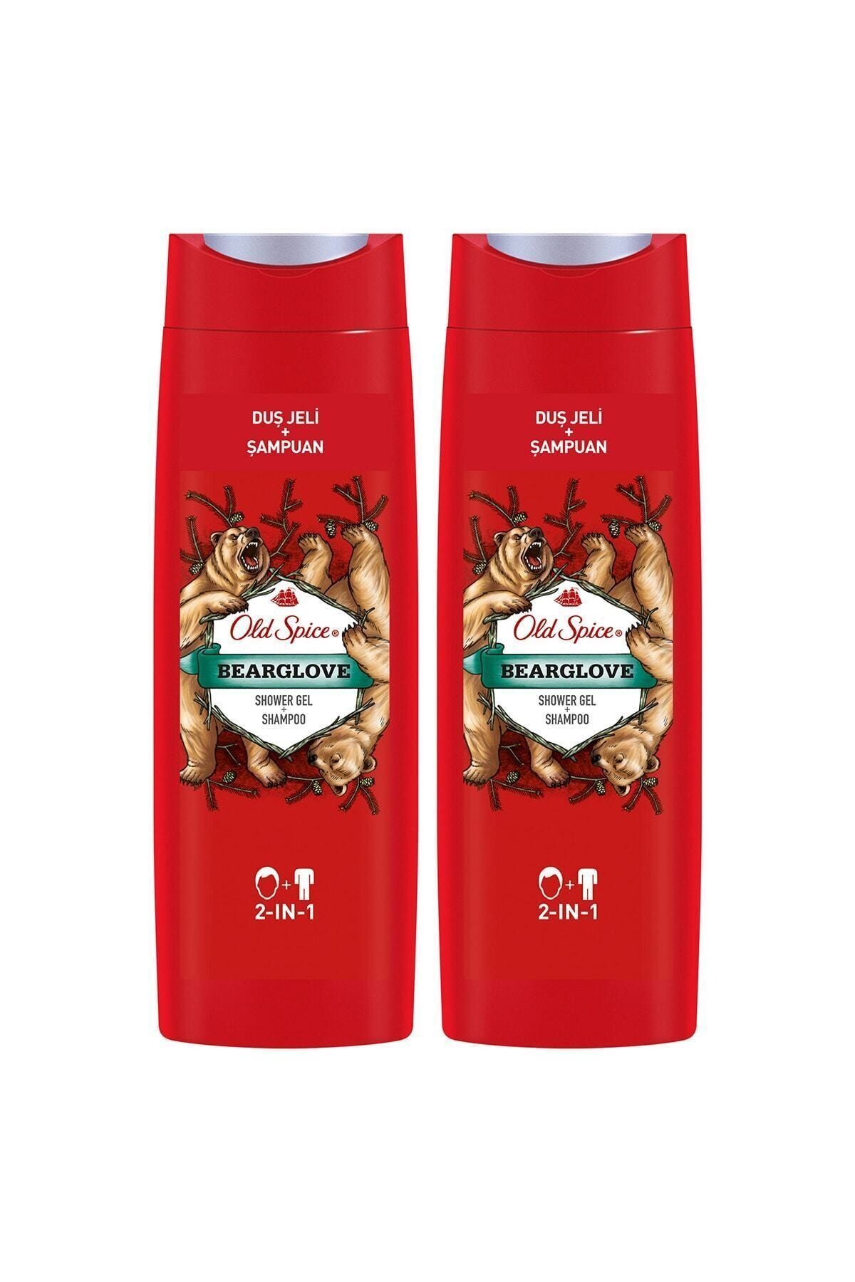 Old Spice-400 ml Shampoo Bearglove 3in1 X2 Pieces 4