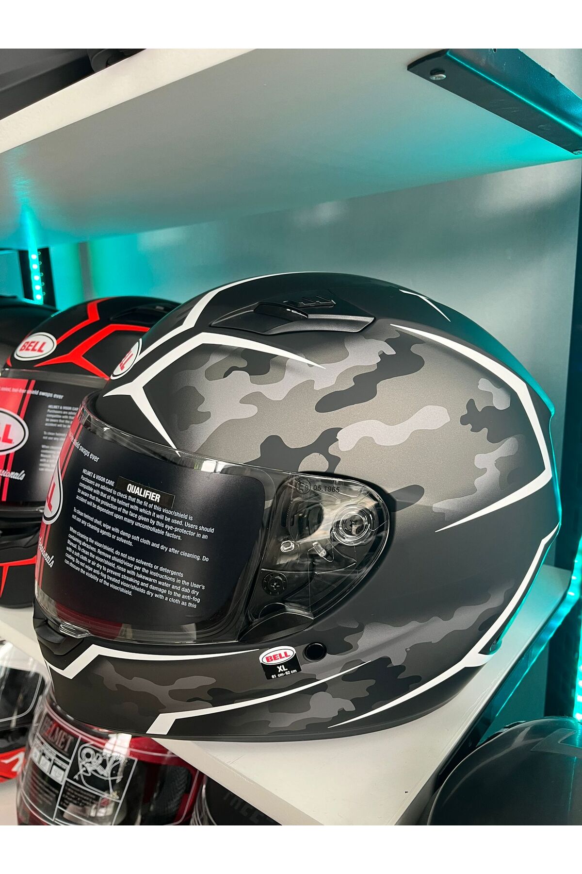 Bell KASK BELL QUALIFIER TEALTH CAMO MATTE BLACK-WHITE - Fiyatı