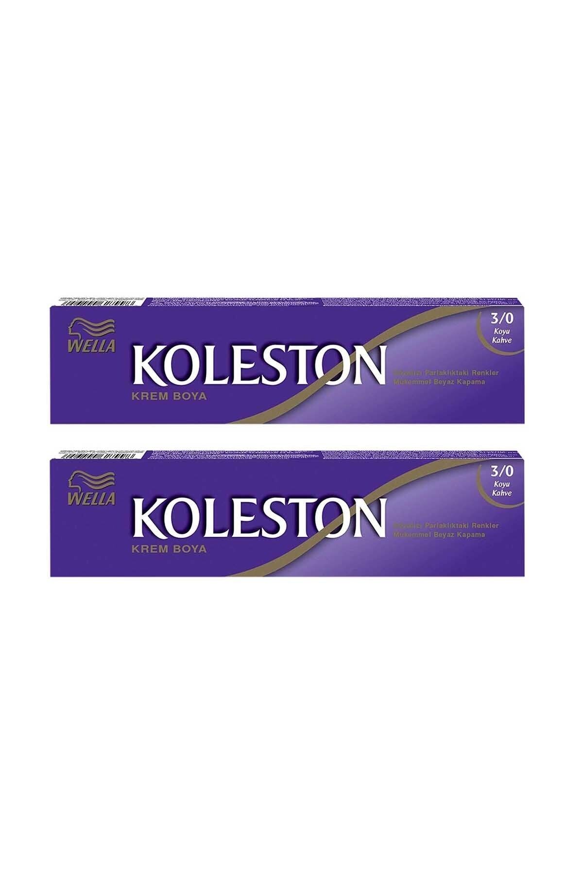 رنگ موی تک لوله ای Koleston 3/0 قهوه ای تیره x2 Pieces — قهوه‌ای 100251512-41120 — تصویر 2 از 5