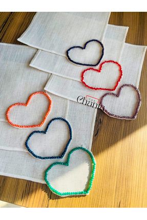 the chanta Keten Elişi Renkli Kristal Boncuk İşlemeli Pikolu Kokteyl Sunum Pe...