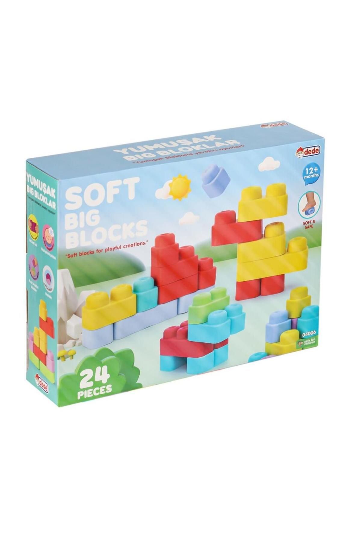 mrpurple Nessiworld 04006 Yumuşak Big Bloklar 24 Parça -Dede