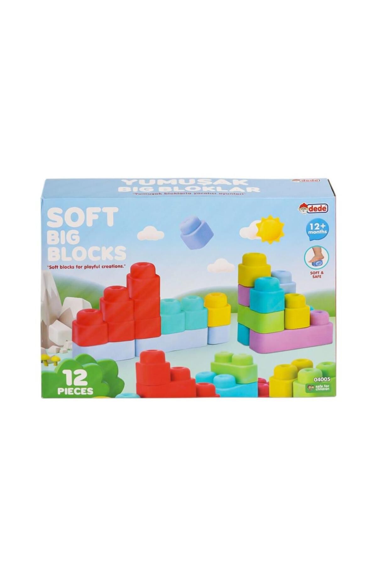 mrpurple Nessiworld 04005 Yumuşak Big Bloklar 12 Parça -Dede
