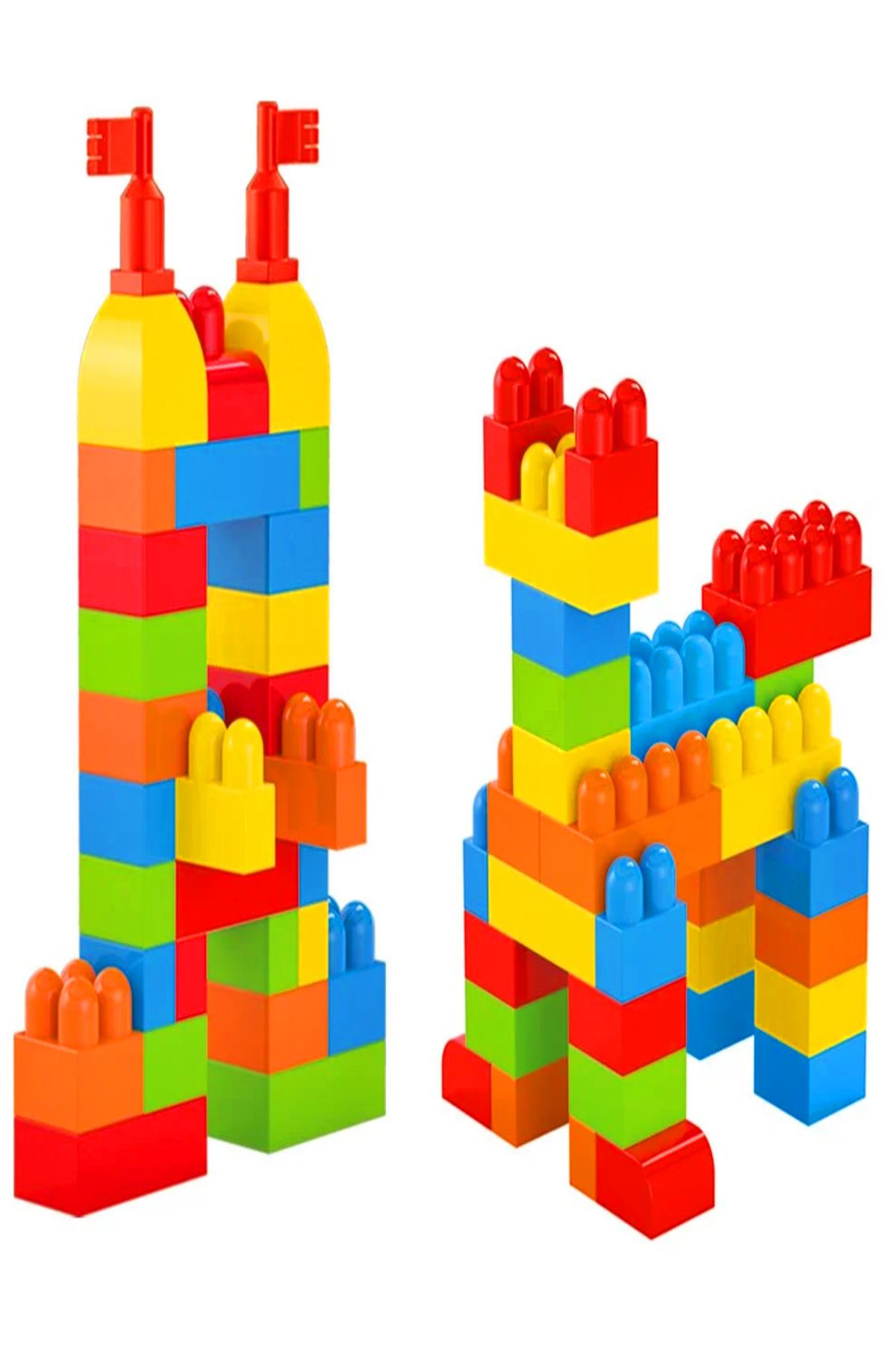 a v d a-Educational Smart Blocks 100 Pieces - Puzzle Build Building Blocks 3