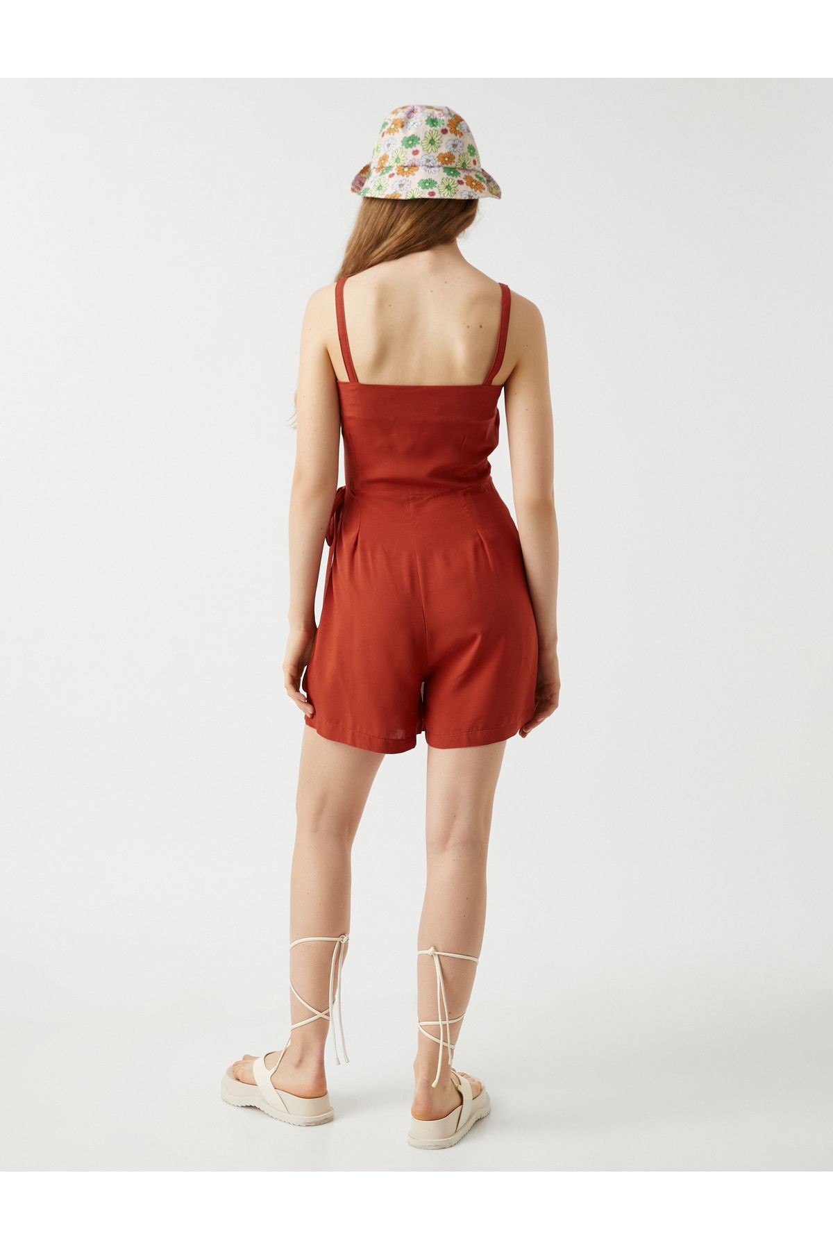 Koton-Shorts Jumpsuit with Lace Waist 4