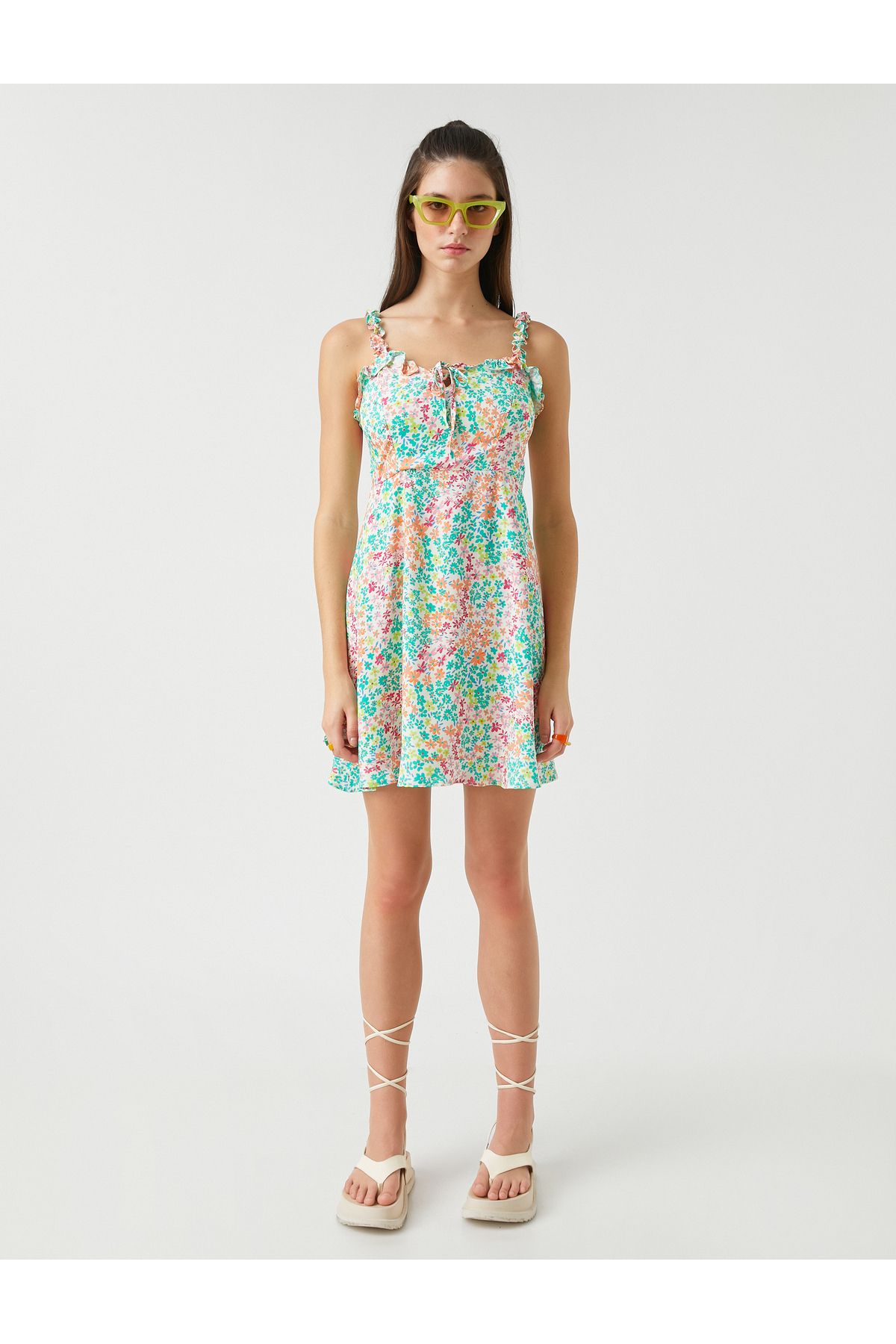 Koton-Floral Patterned Mini Dress 3