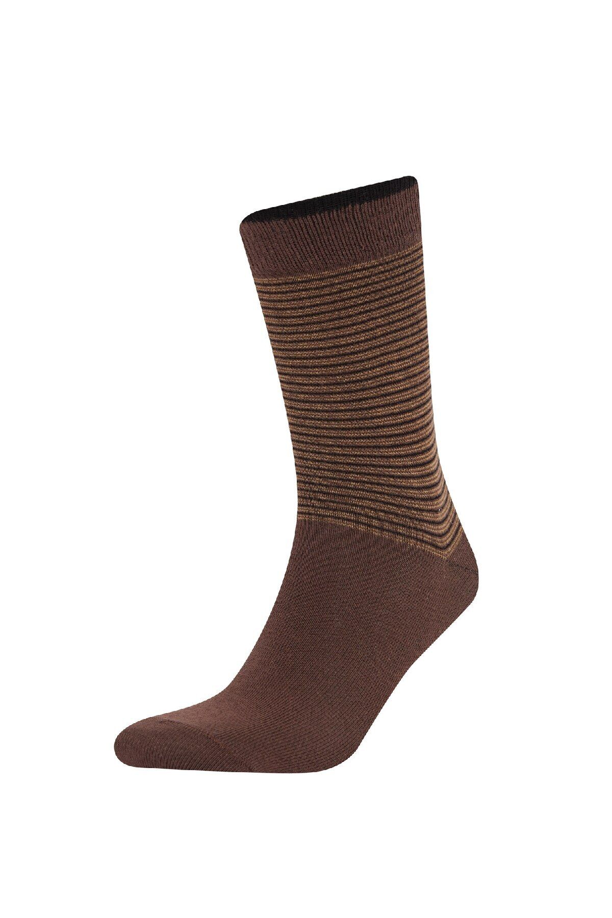 DeFacto-3-teilige lange Baumwollsocken für Herren F0935AXNS 3