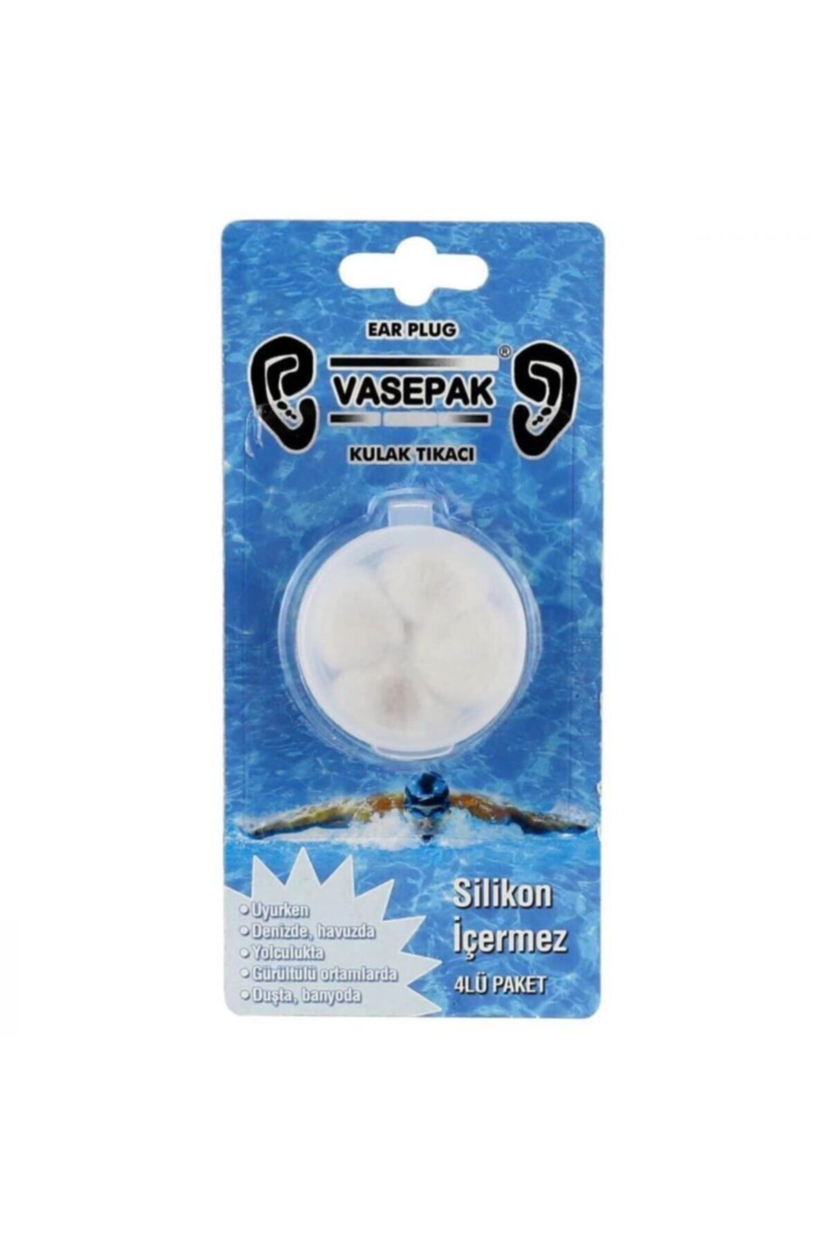 Ear Plug Vasepak Kulak Tıkacı 4 lü
