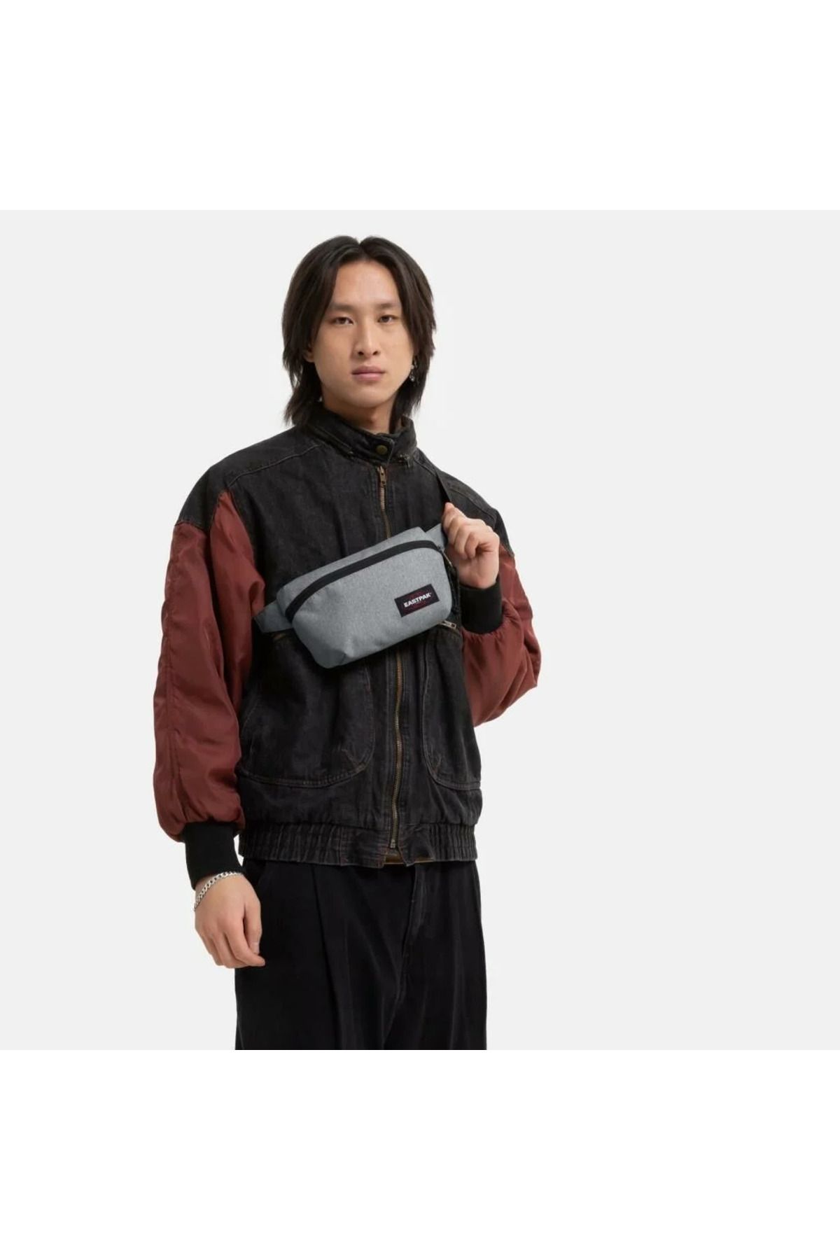 کیف کمری خاکستری مردانه و شانه اورجینال Eastpak