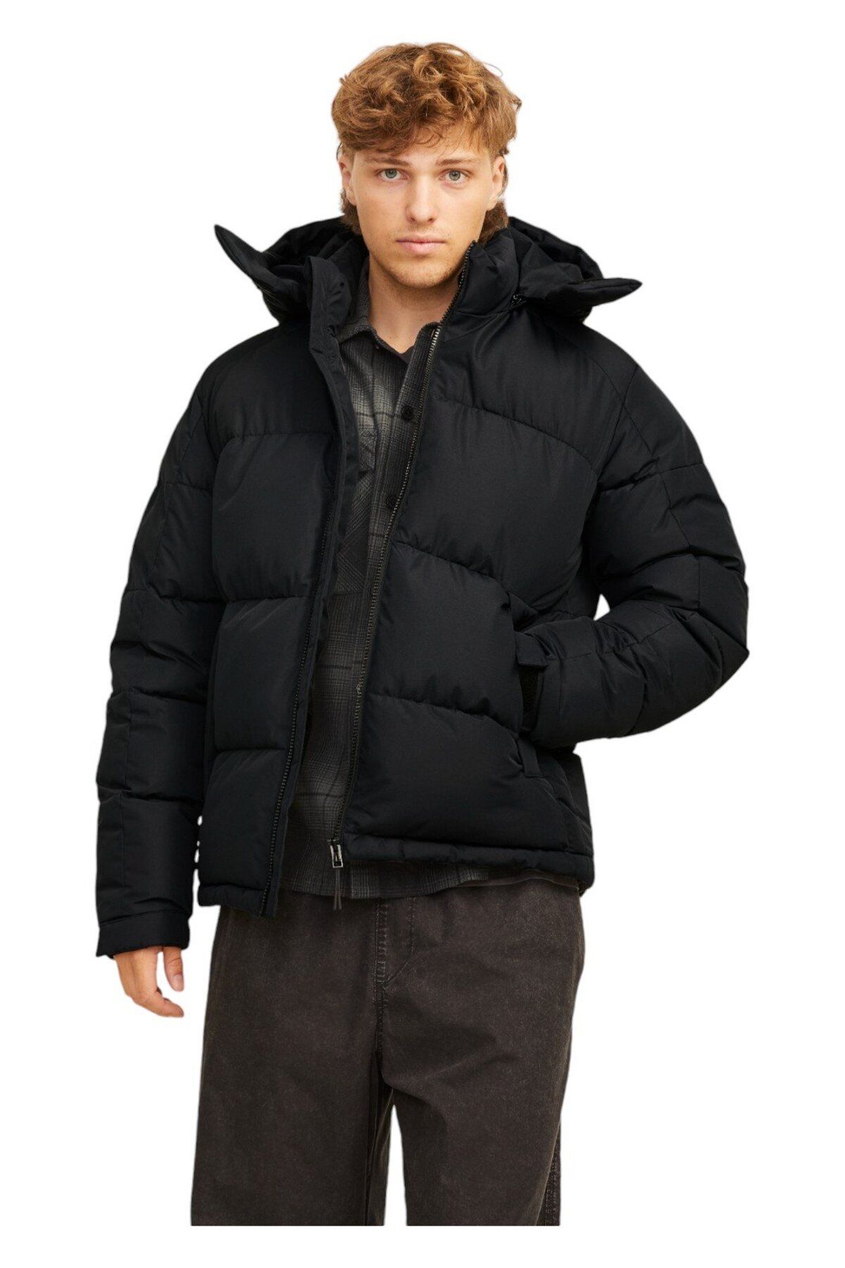 Jack & Jones-Geaca JACK &JONES Aero Puffer - 12260428-Negru 1