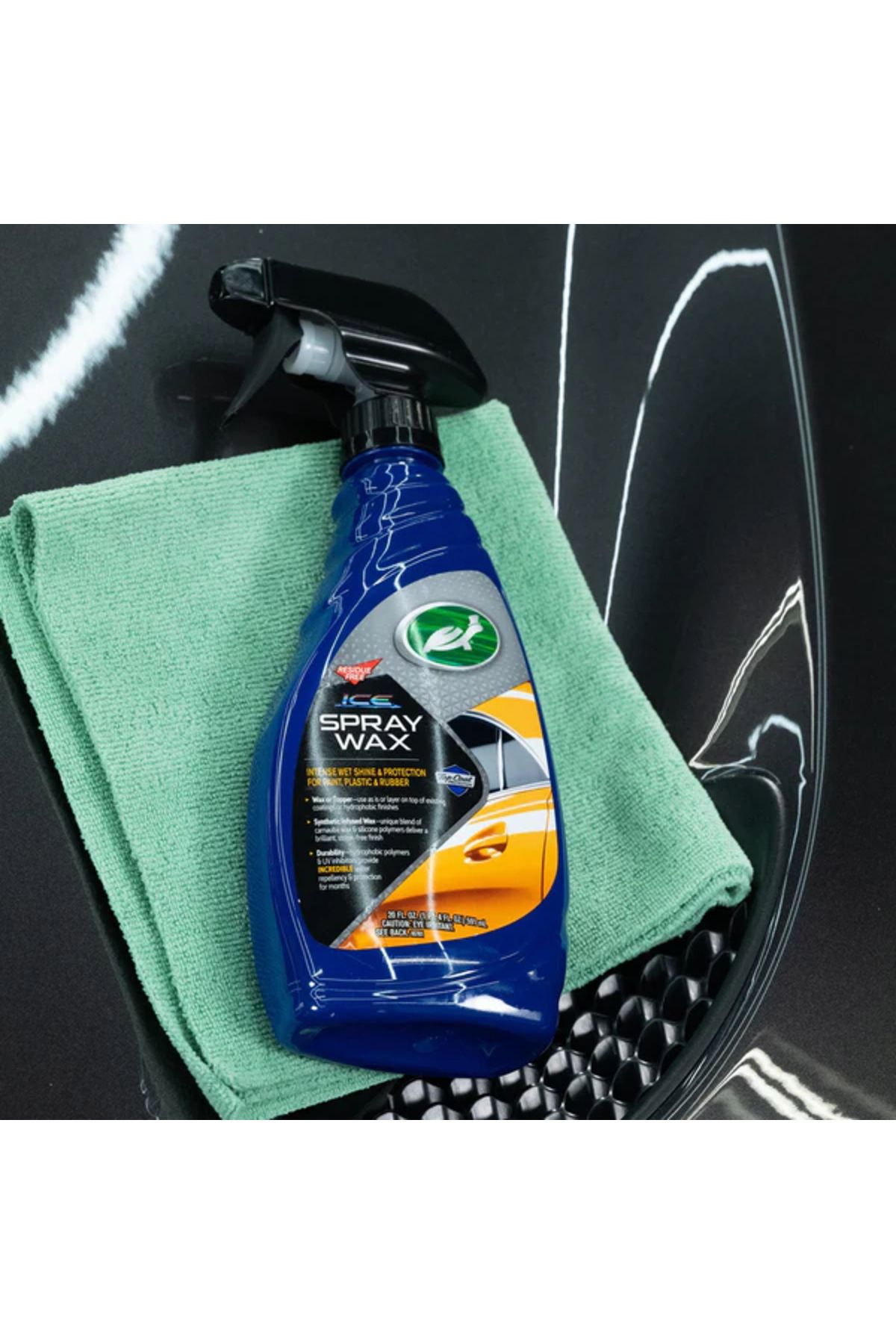 Turtle Wax-ICE Spray Wax, Ultimate High Shine Wax Finish, for Use on Car Paint 1