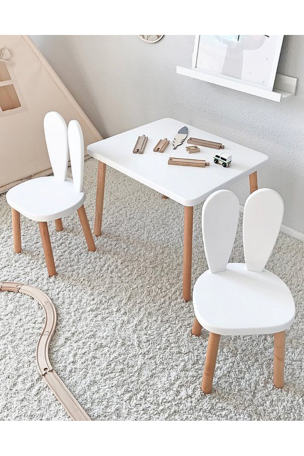 Bee Smart Montessori Çocuk Oyun, Çalışma, Çocuk Aktivite Masası Ve Sandalyesi fotoğrafı 2 (önizleme)