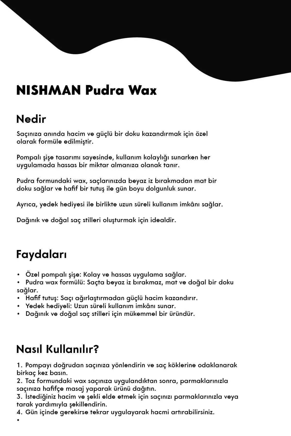 Püskürtülebilir Pudra Wax P0 - İkili Set - Özel Pompalı Şişe — NGP040 — تصویر 4 از 4