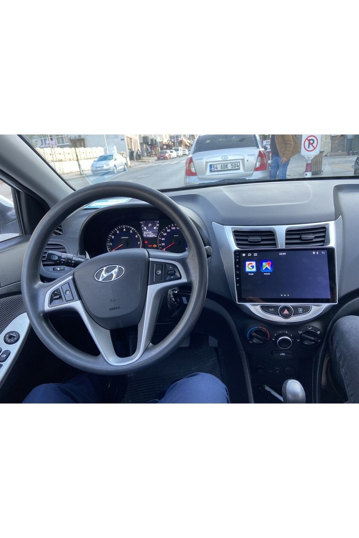 navicars-نظام ملاحة متعدد الوسائط متوافق مع أندرويد كاربلاي من شركة Hyundai Accent Blue 6