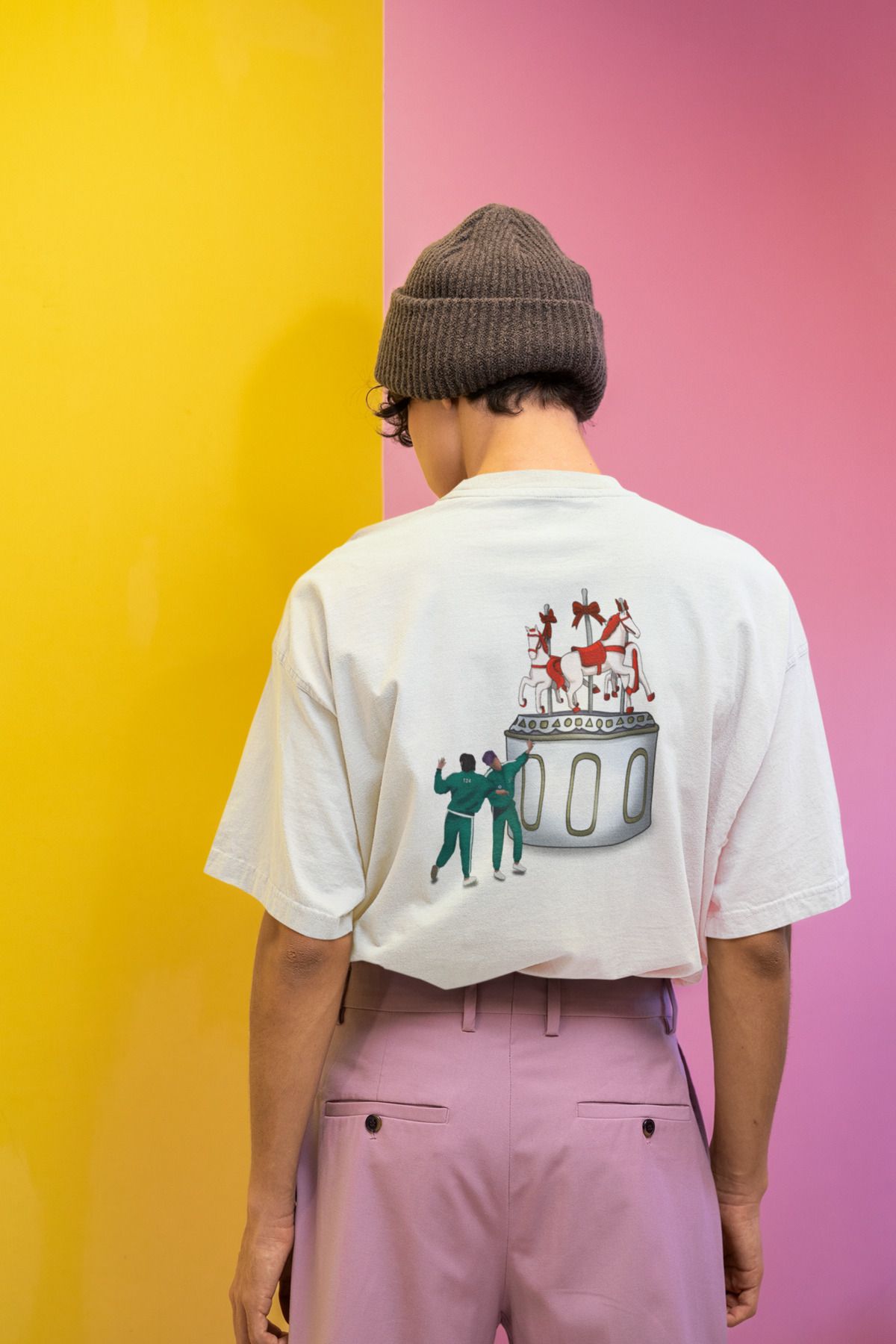 Merch&ice-Squid Game 2 -'Round and Round' Printed Unisex Oversize T-Shirt 2