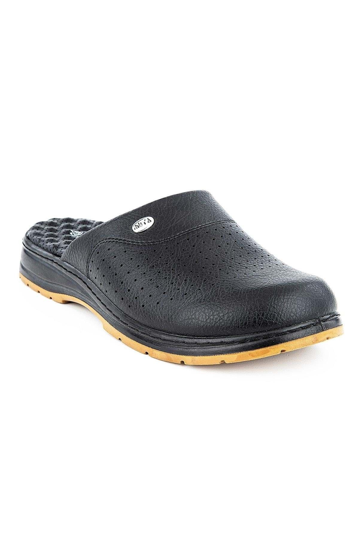 دمپایی سیاه زنانه ساحل چند منظوره Kaymaz Base Orthopedic Sabo Dlippers Muya