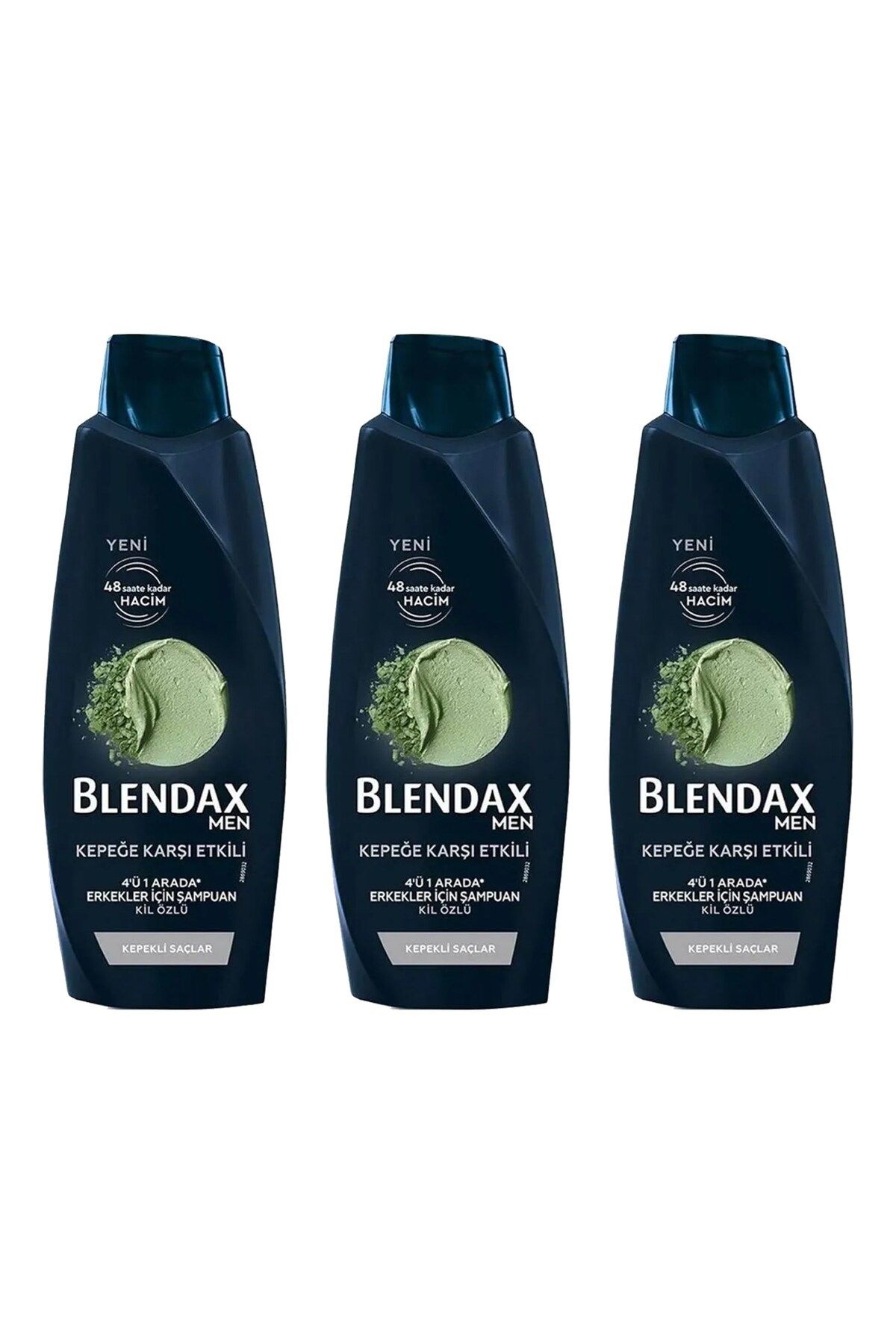 Blendax Men Kepeğe Karşı Etkili 4 ü 1 Arada 500 ml Şampuan x 3 Adet